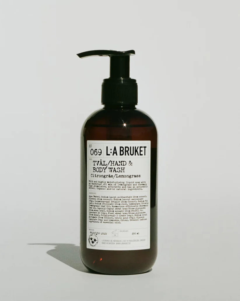 L:a Bruket No. 069 Tval/Hand & Body Wash, Hand- & Körperseife, Zitrone