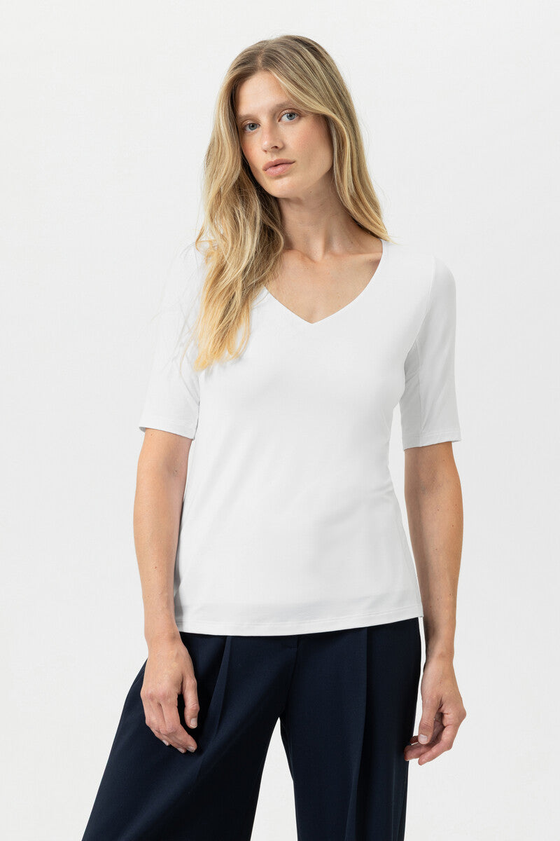 T-Shirt Serie Blazershirt - weiss