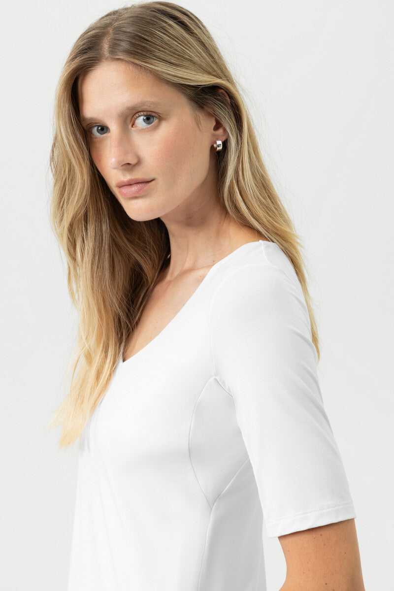 T-Shirt Serie Blazershirt - weiss