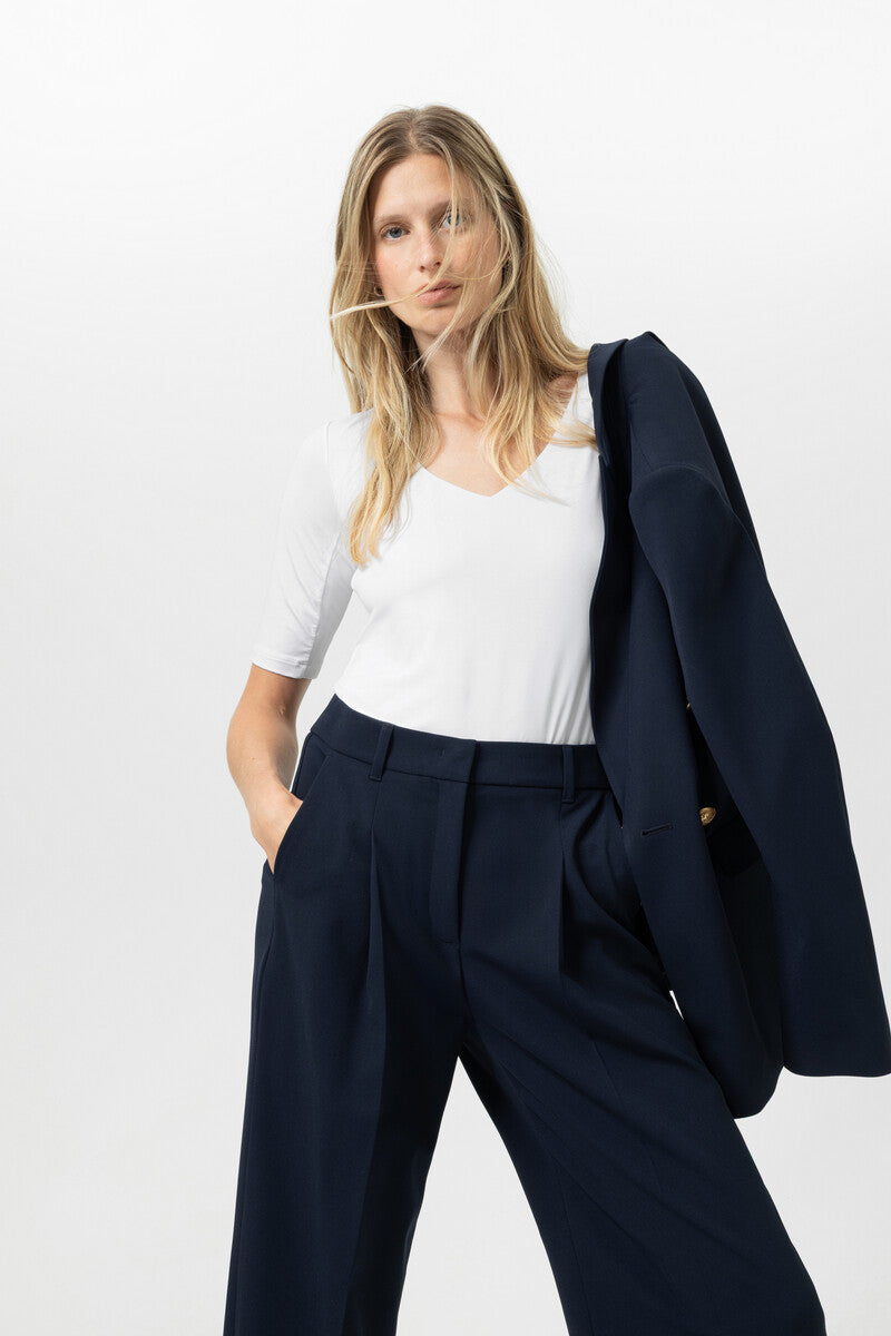 T-Shirt Serie Blazershirt - weiss