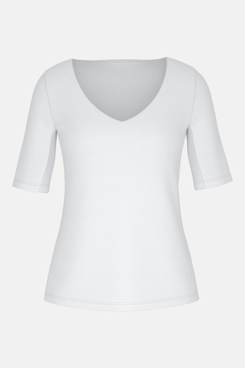 T-Shirt Serie Blazershirt - weiss