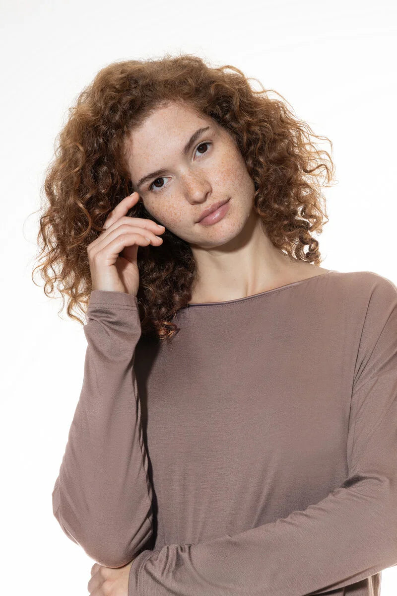 T-Shirt langarm - milk`n coffee