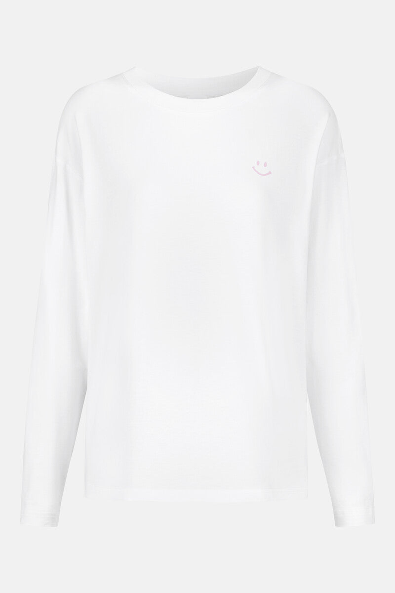 T-Shirt langarm - weiss