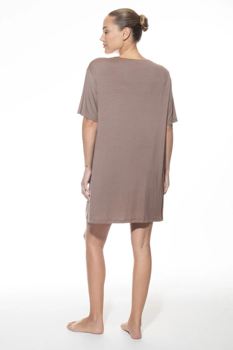 Bigshirt kurzarm - milk`n coffee