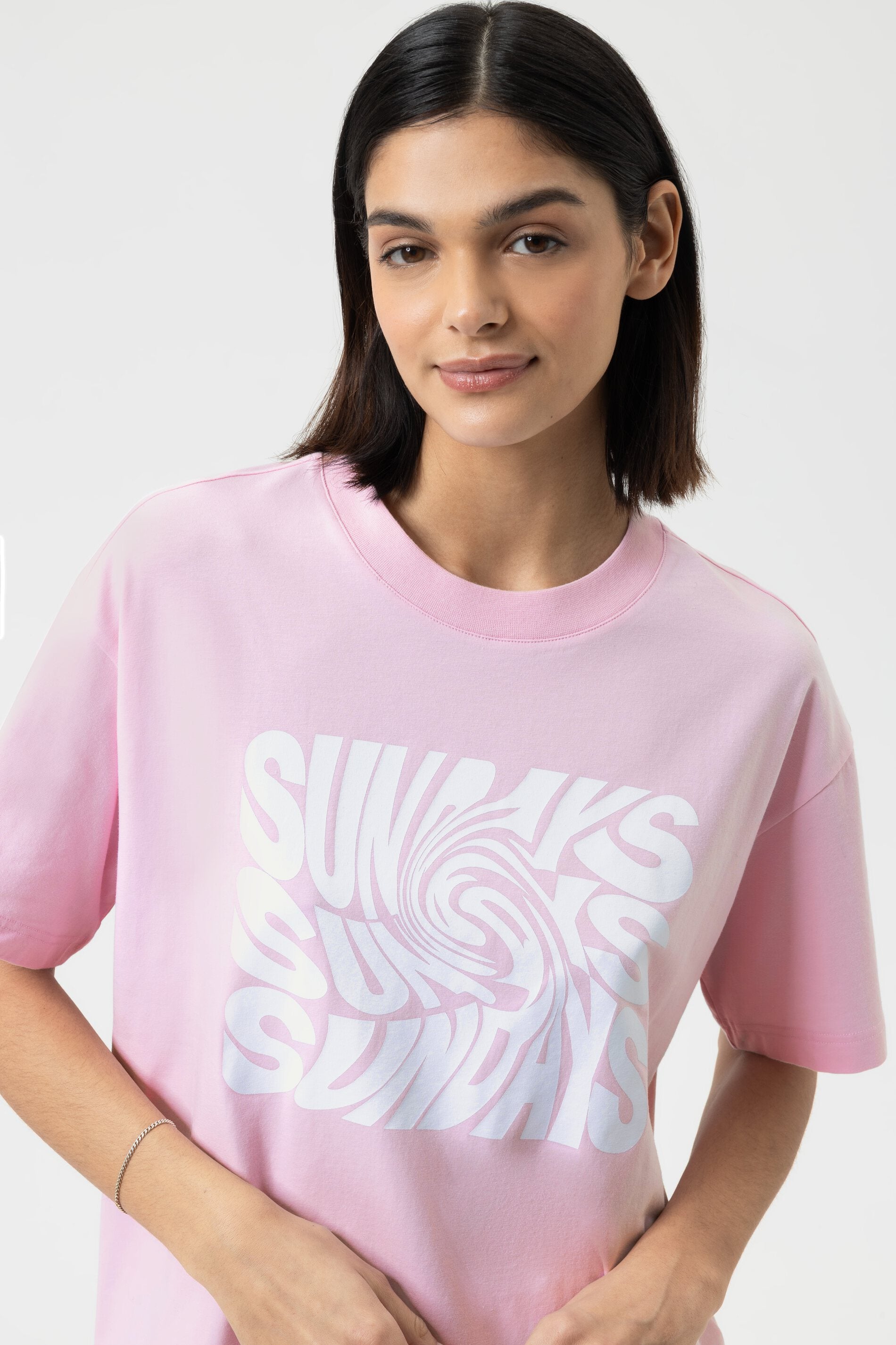 Nachthemd kurzarm - soft pink / detail01