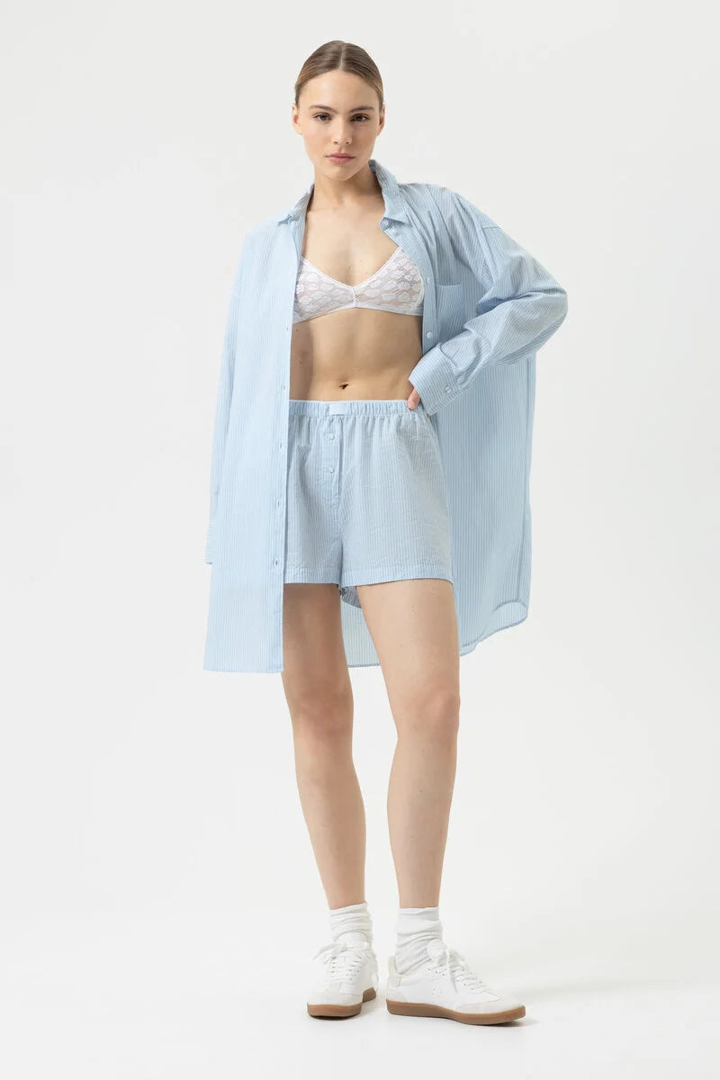 Nachthemd langarm - powder blue