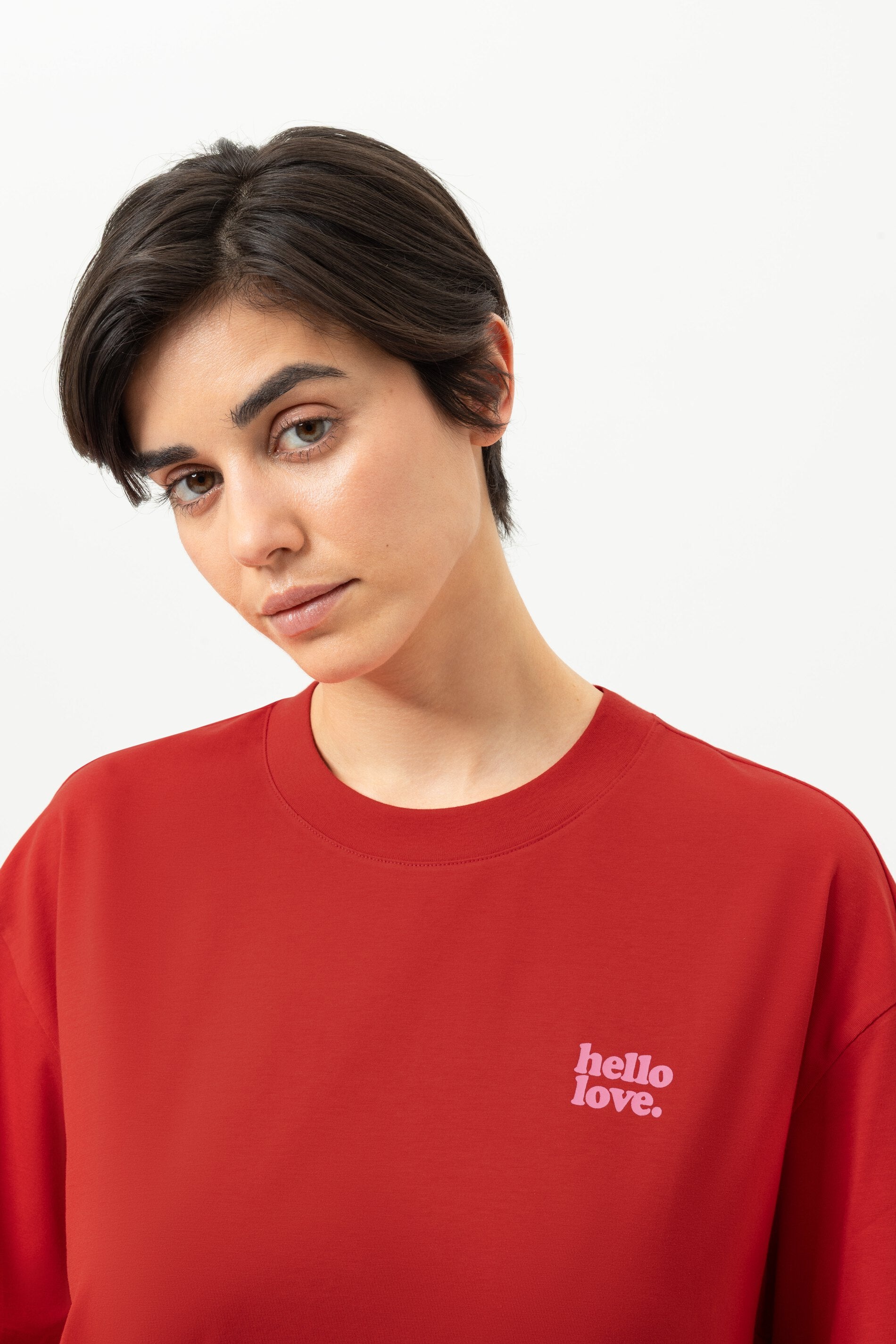 Bigshirt Serie Solid Love Farbe Red Carpet