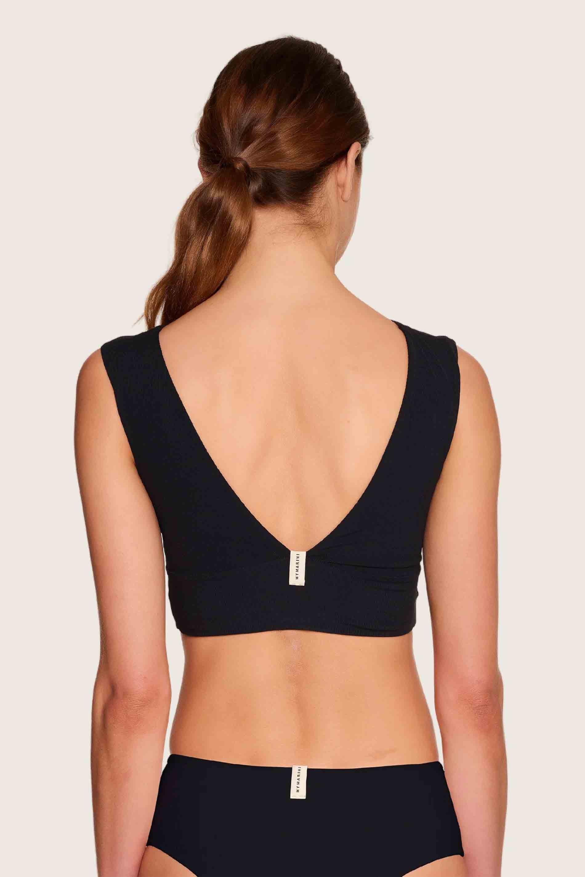 SEA TOP black - black / back