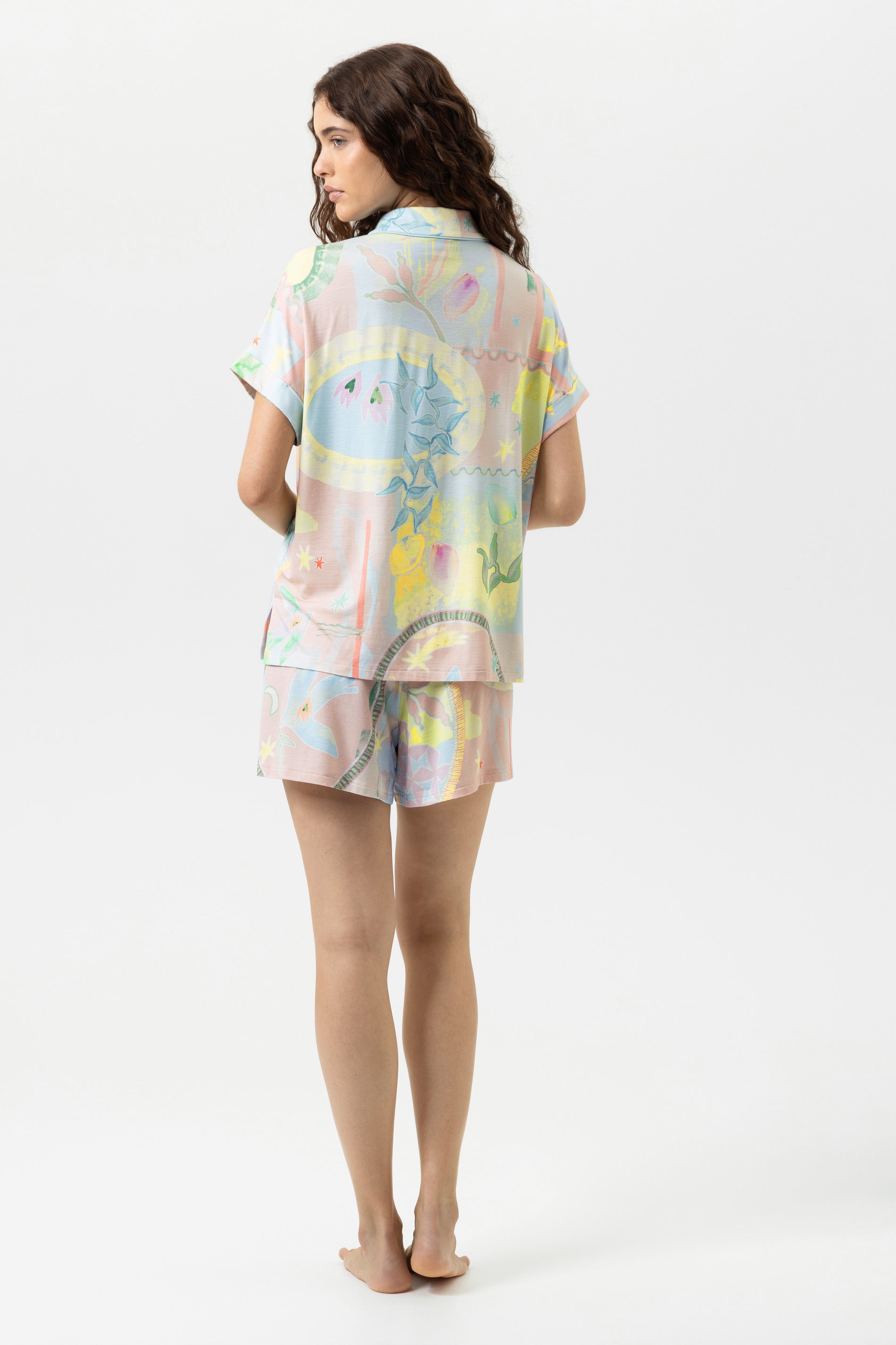 Anzug kurz - breezy blue