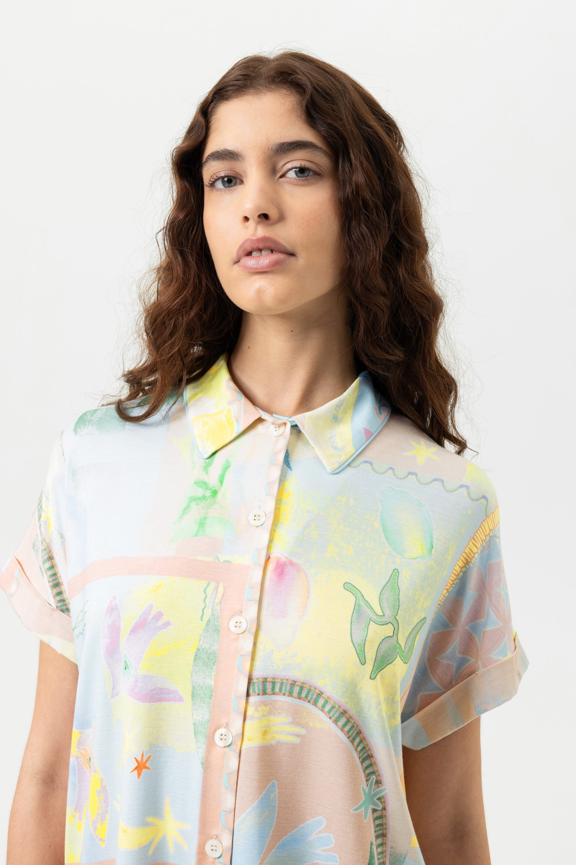 Anzug kurz - breezy blue