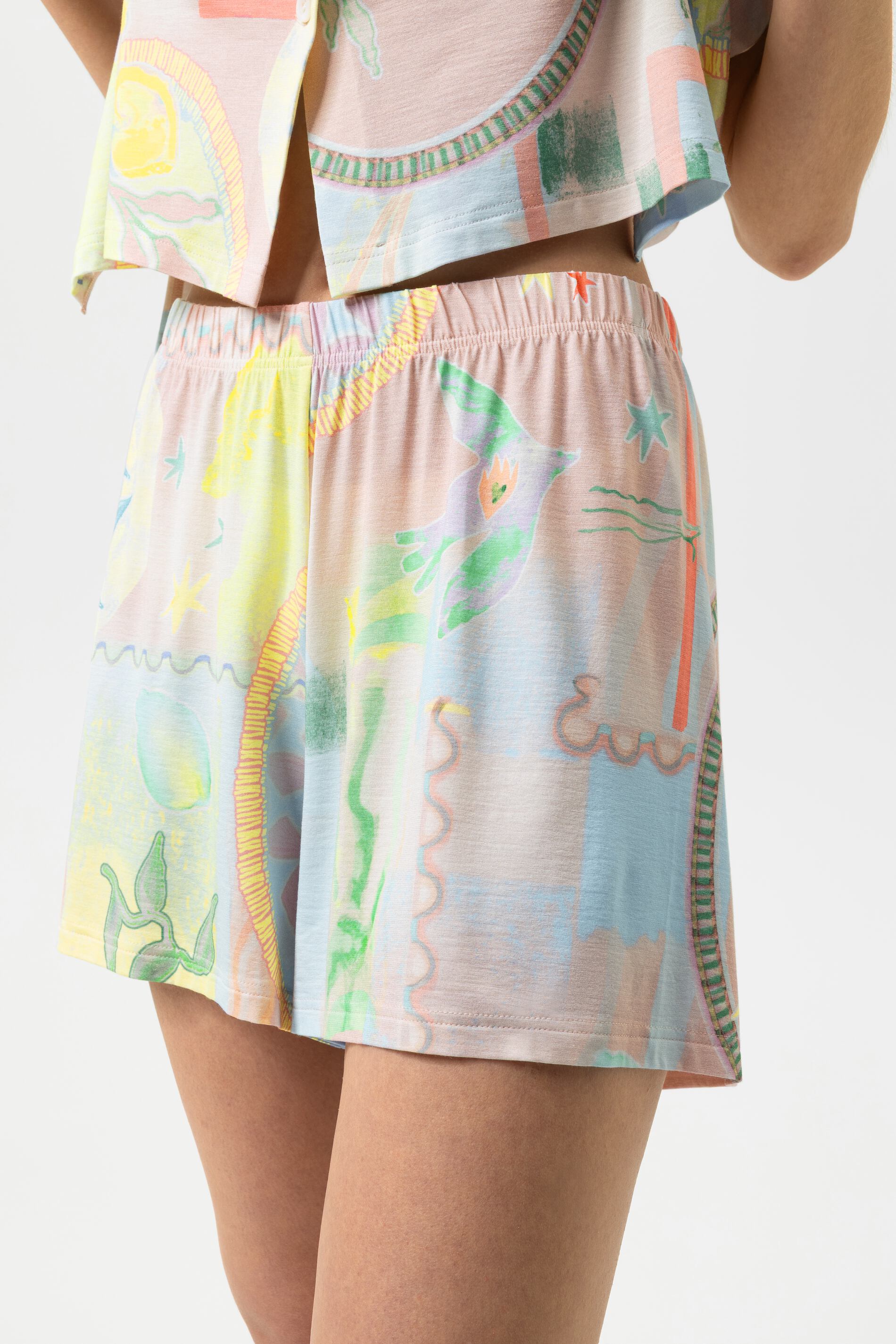 Anzug kurz - breezy blue