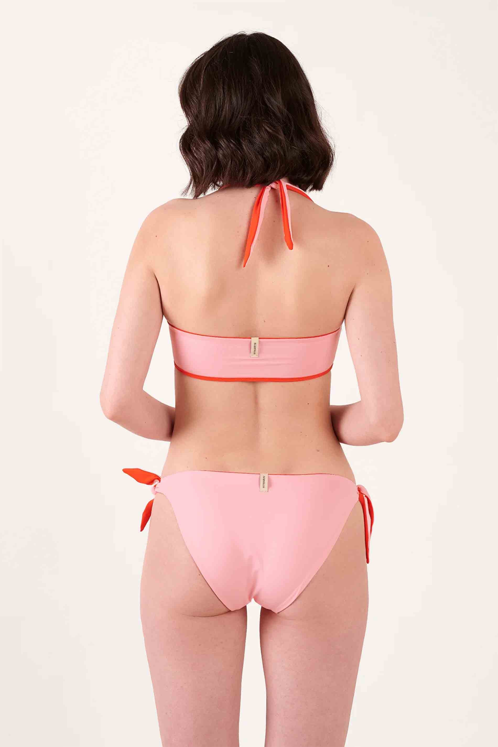 Holiday Pants - poppy macaron / back