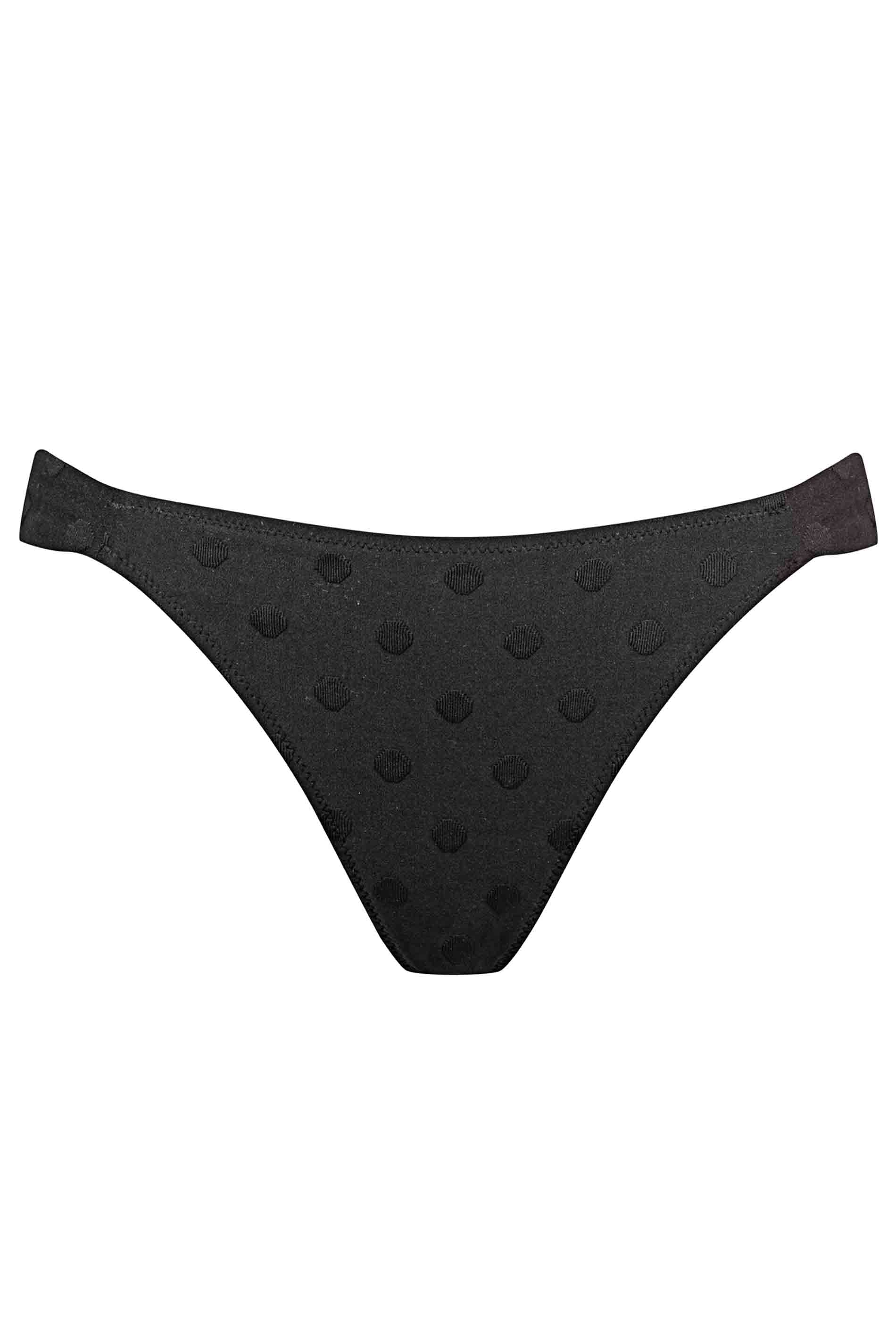 BIKINI SLIP - TONAL BLACK / fs