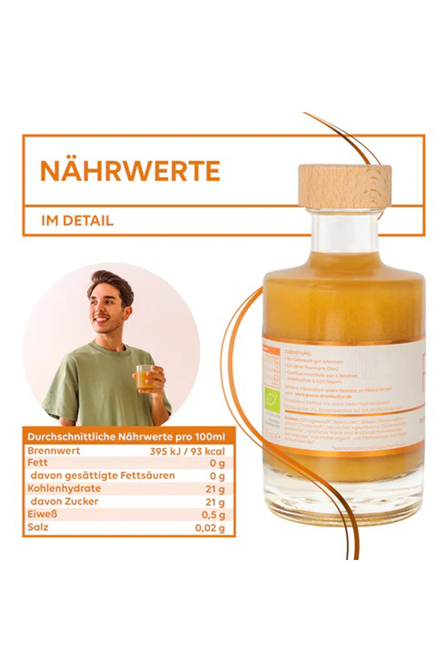 Biologische Premium Gembersiroop - 195ml
