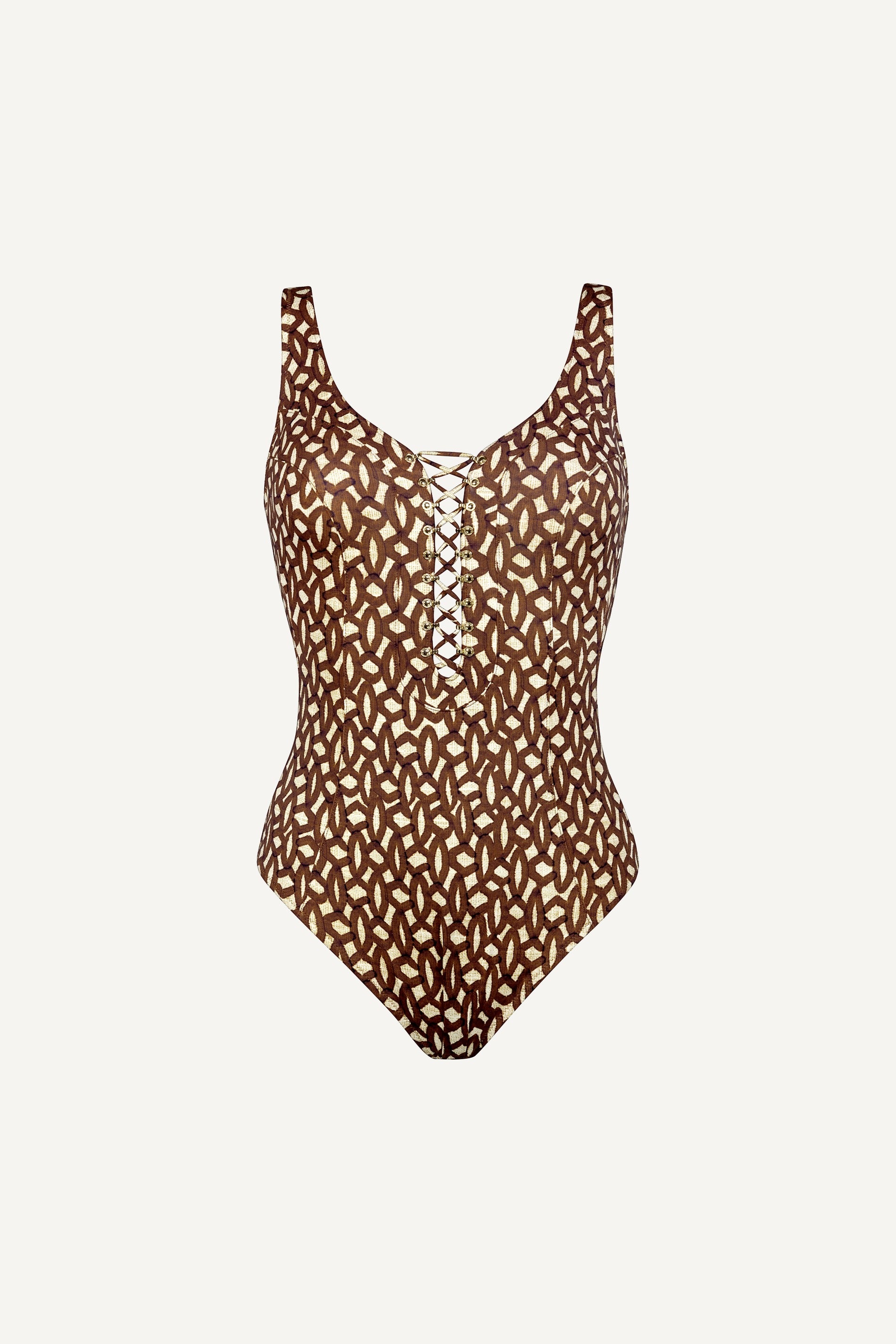 SWIMSUIT - IVORY UMBER