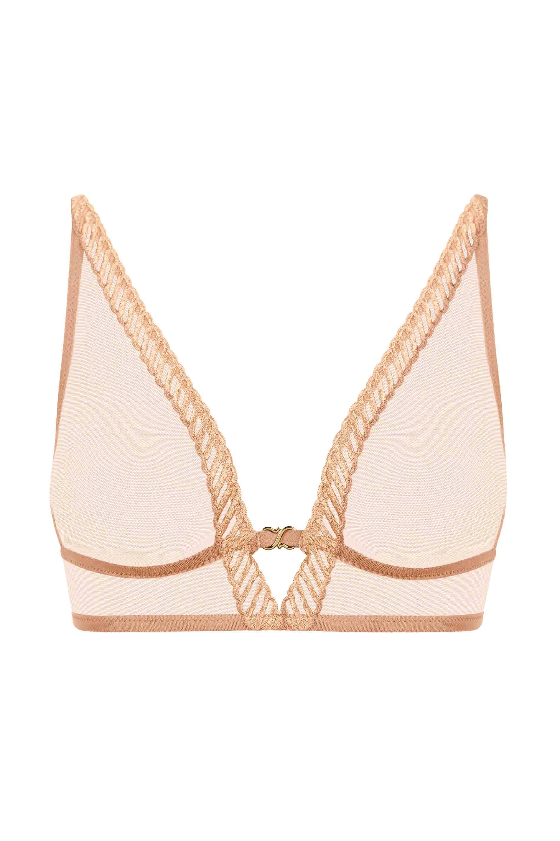 TRIANGLE BRA - SAND / fs