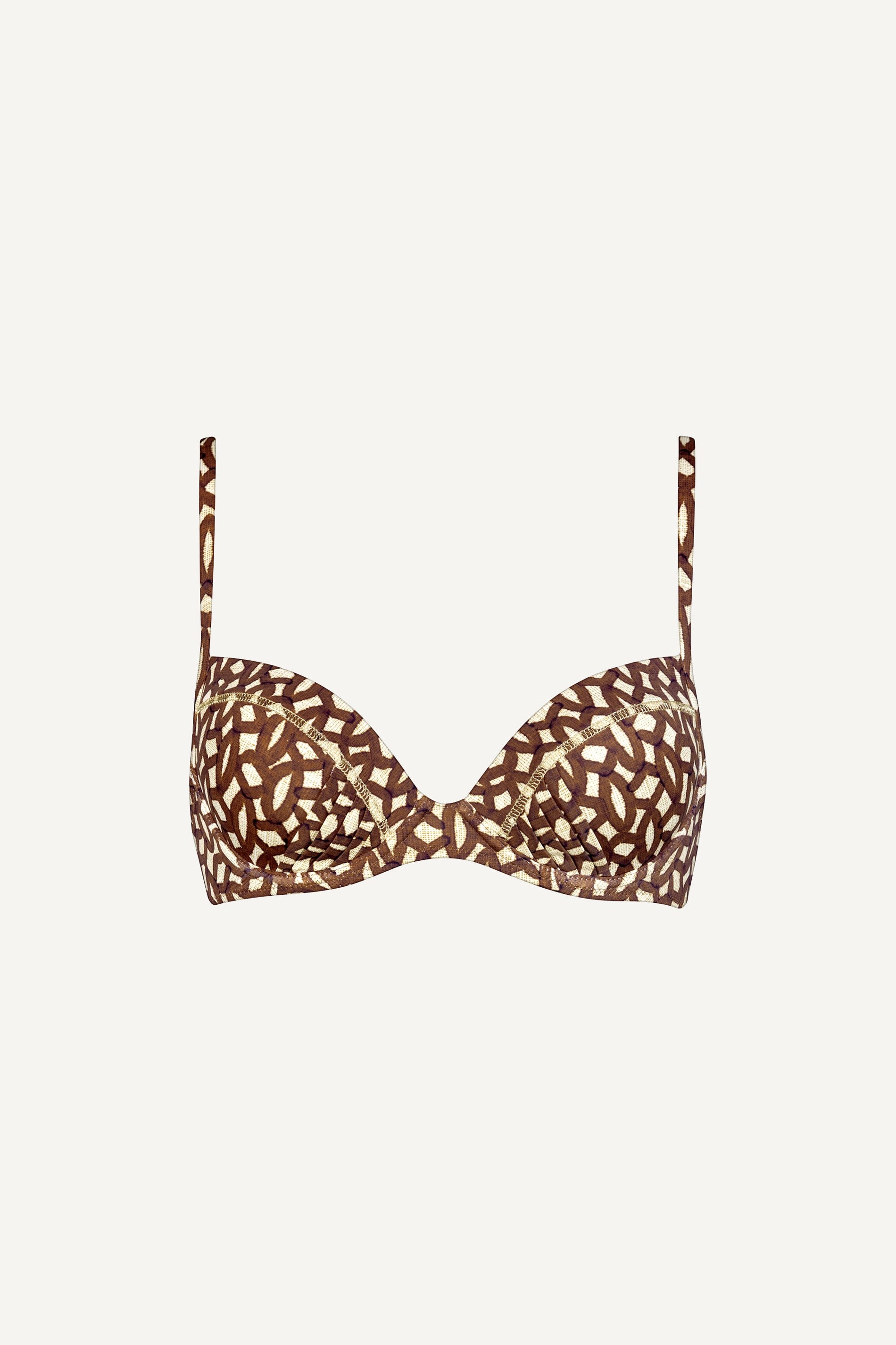 BIKINI TOP - IVORY UMBER
