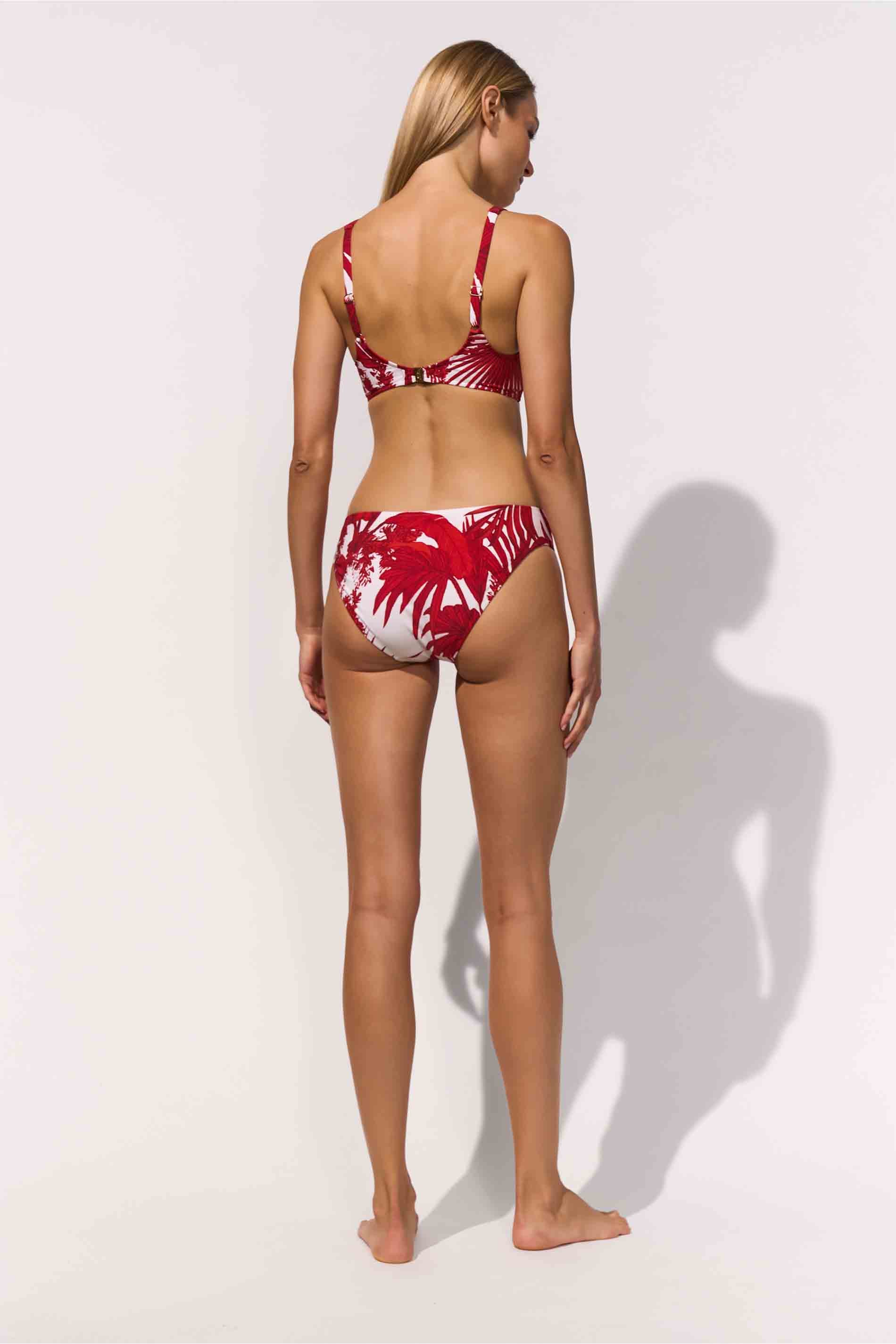 BIKINI TOP - CREME ROUGE / back