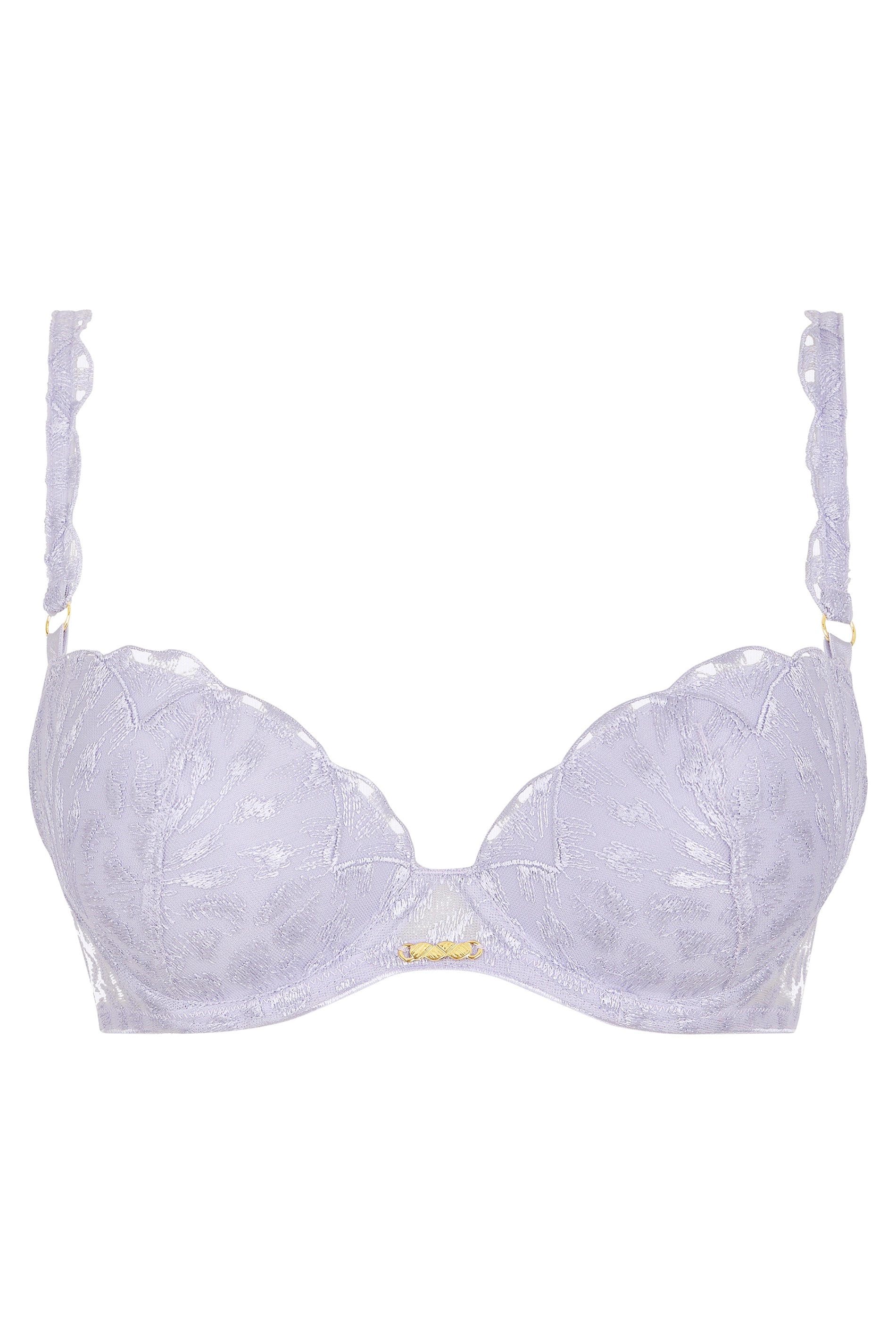 PADDED PLUNGE BRA - WISTERIA