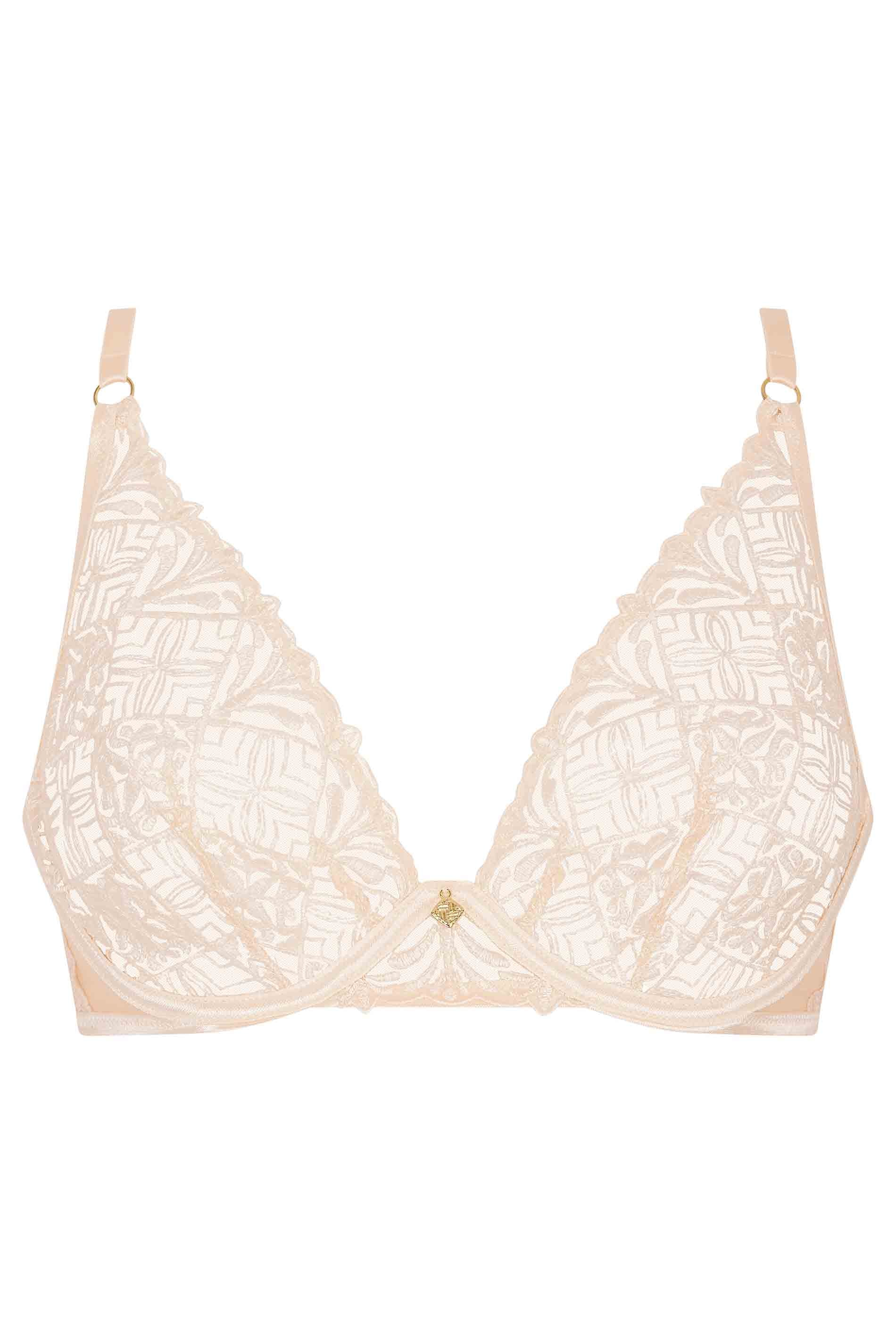 UNDERWIRED TRIANGLE BRA - DUNE / fs
