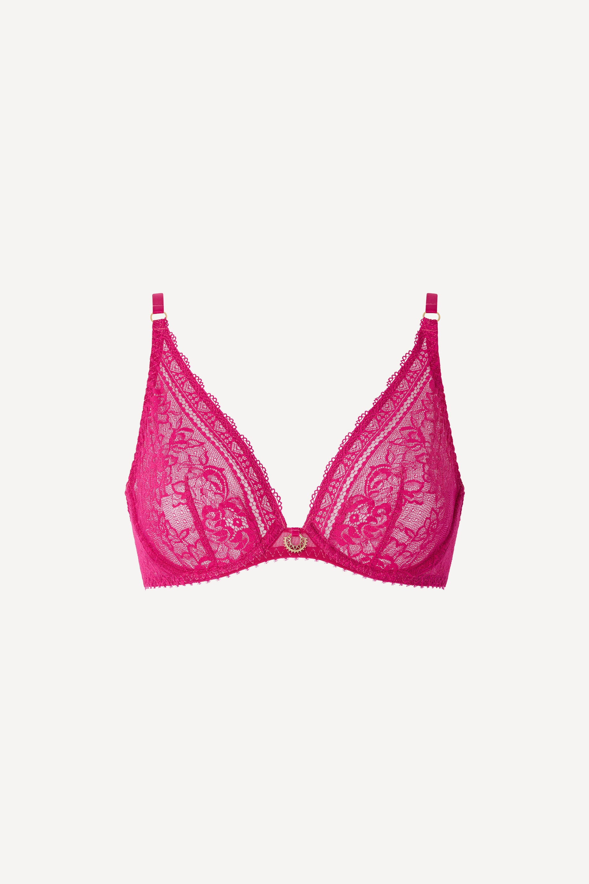 UNDERWIRED TRIANGLE BRA - PINK MUSE