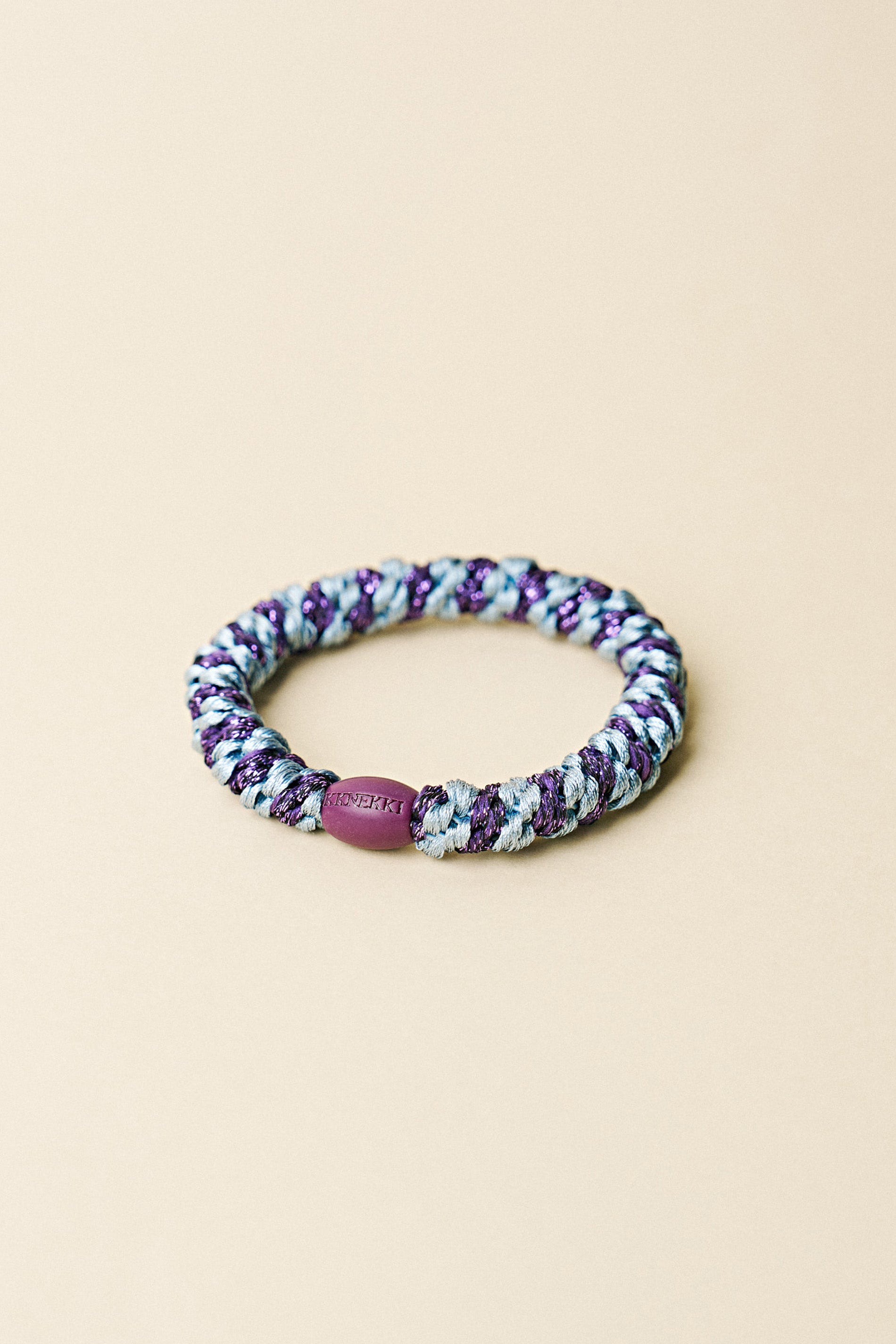 Seablue dark purple glitter Stripe - Two colored stripe