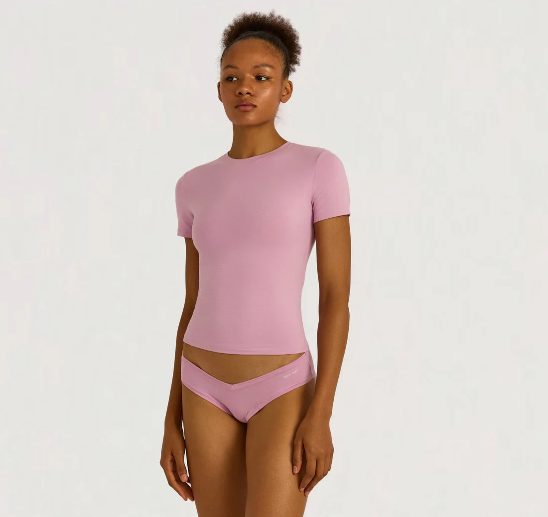 True heavy boxy tee - lavender mist