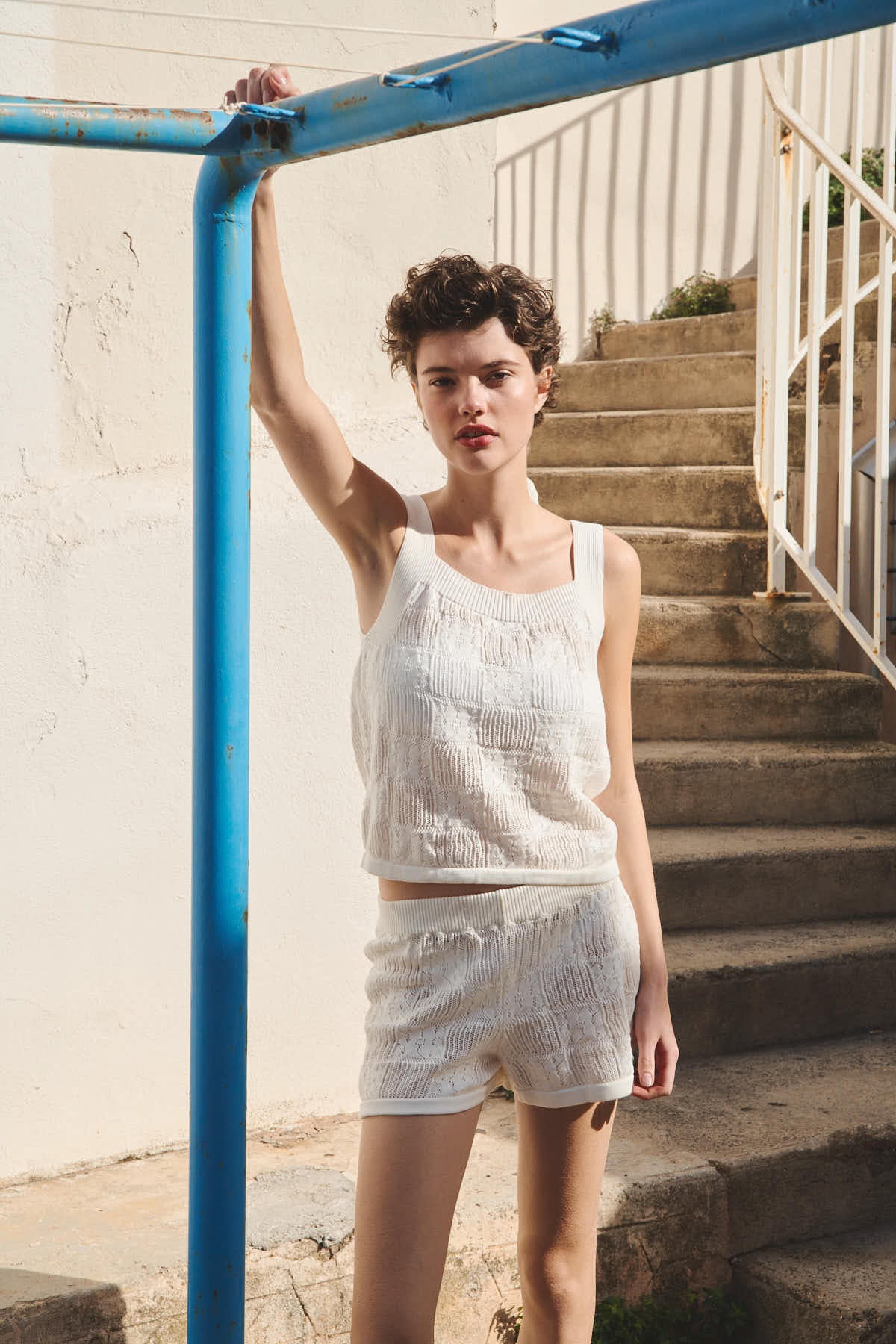 Top Bruna - crochet flower