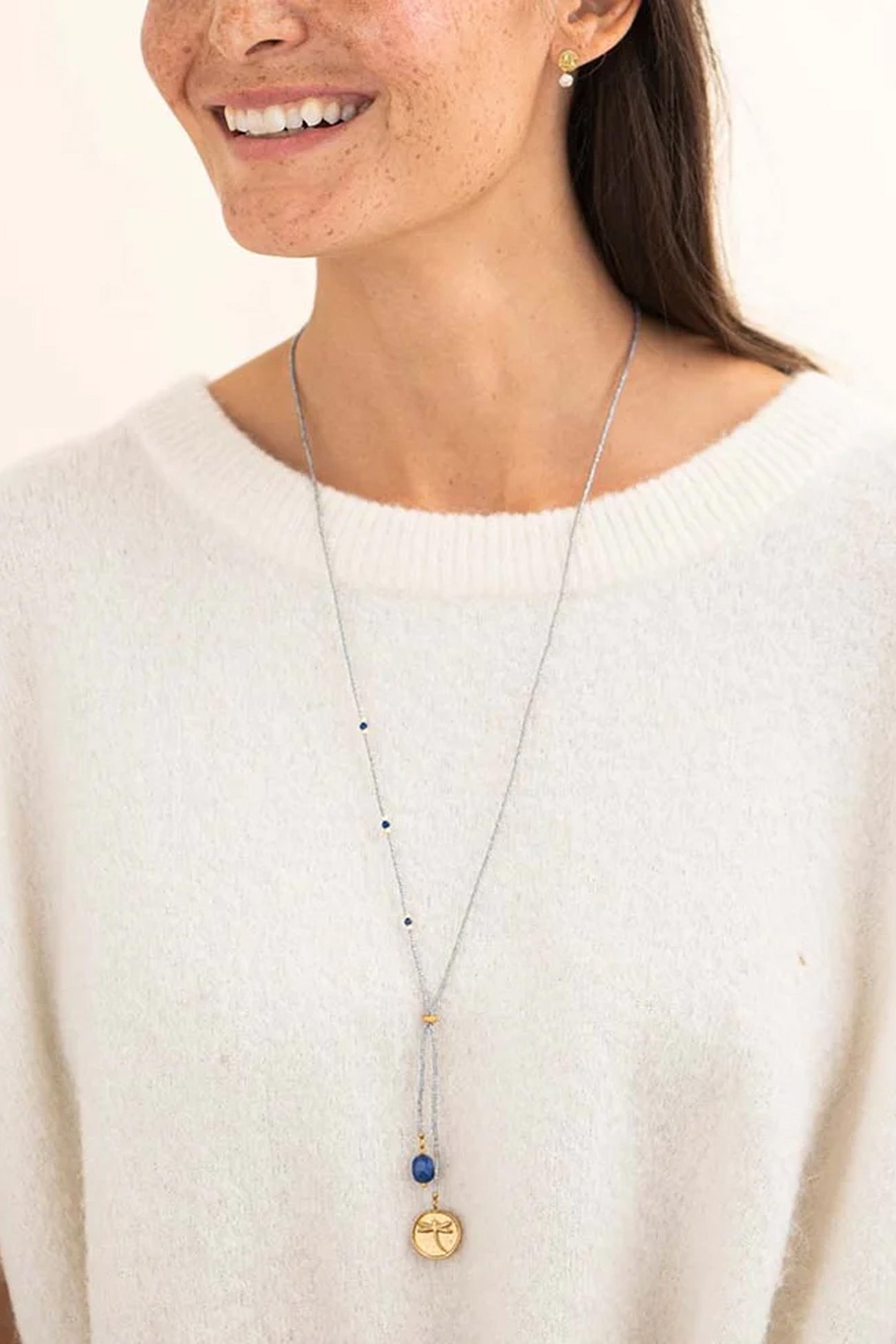 Purpose Lapis Lazuli Necklace GC - gold