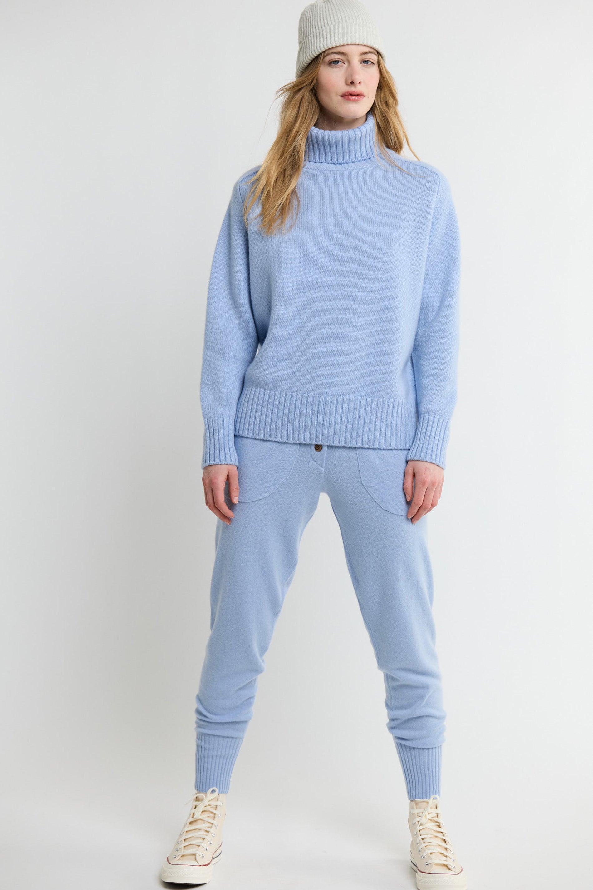 Hose knit - hellblau