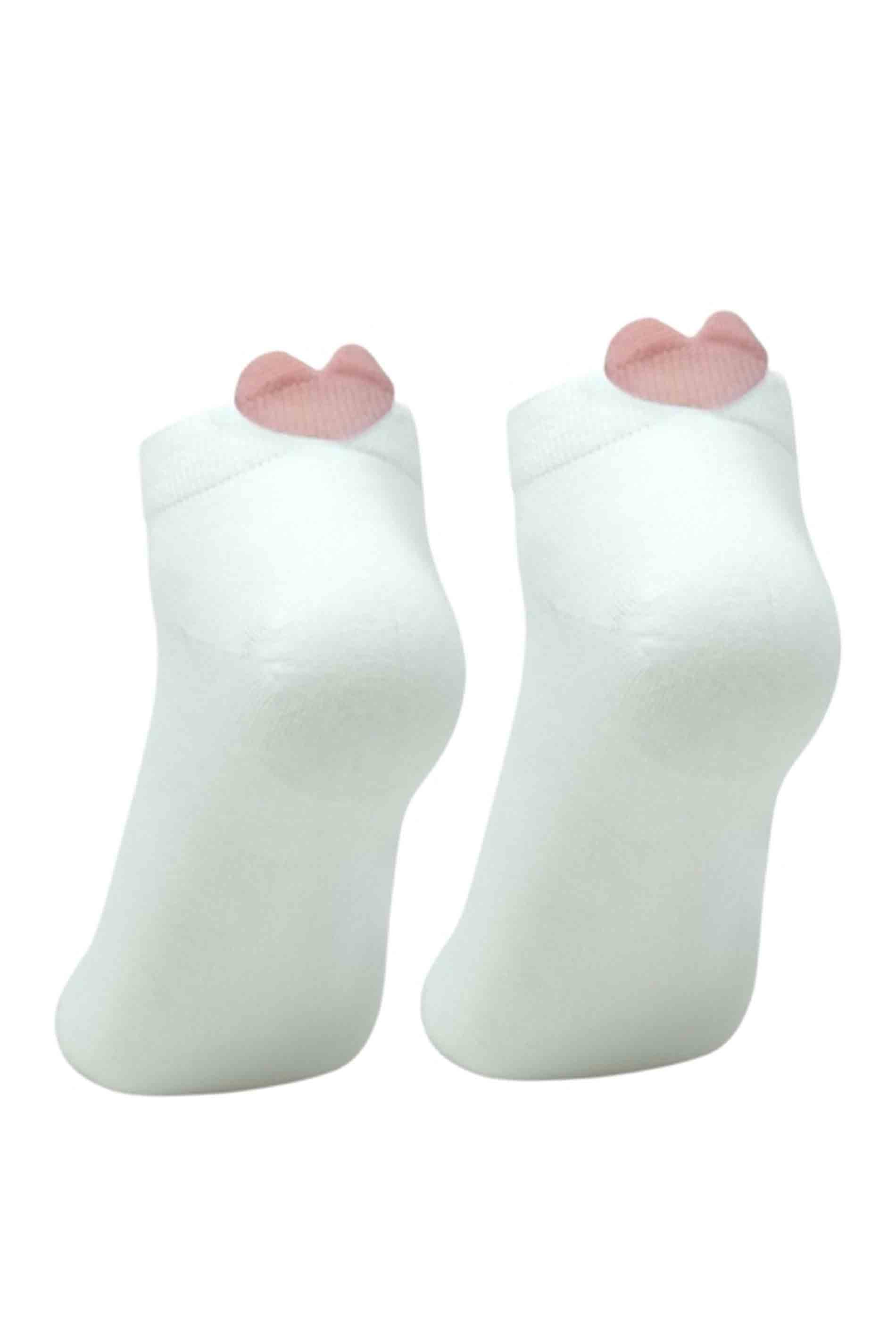 hearts socks - weiß rosa