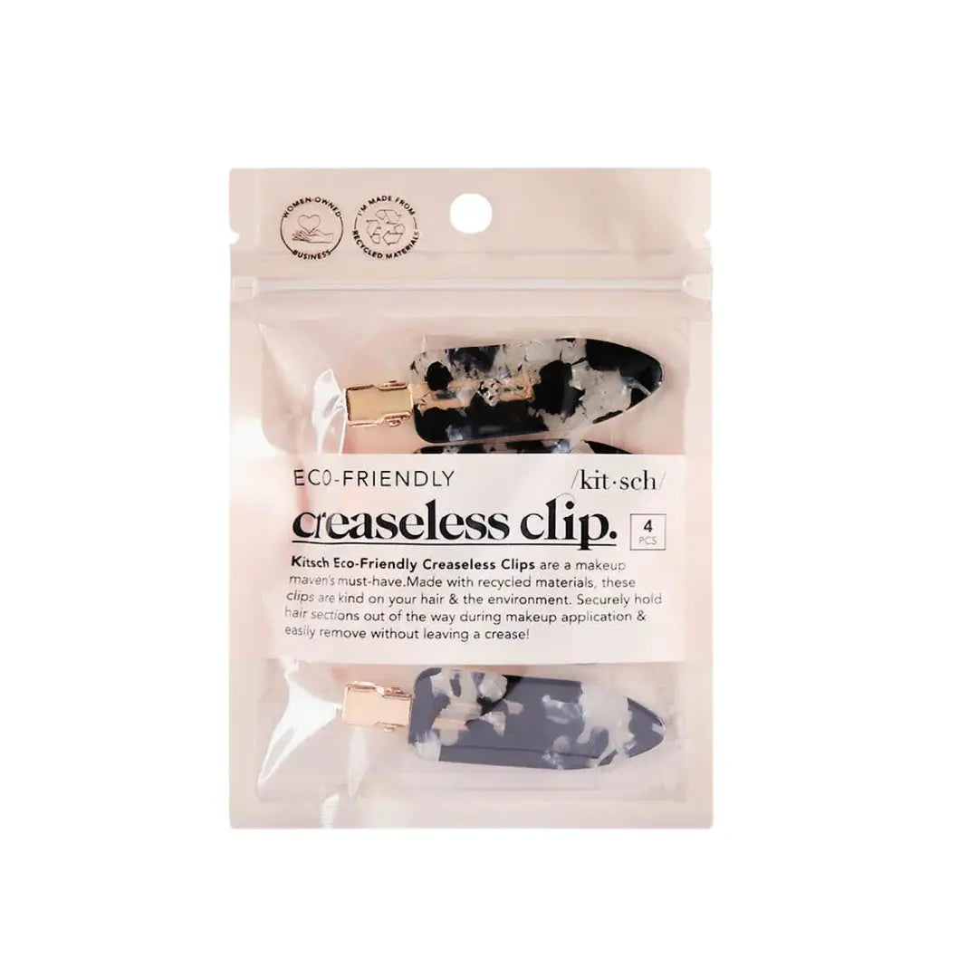 Creaseless Clips Set Black Terrazzo