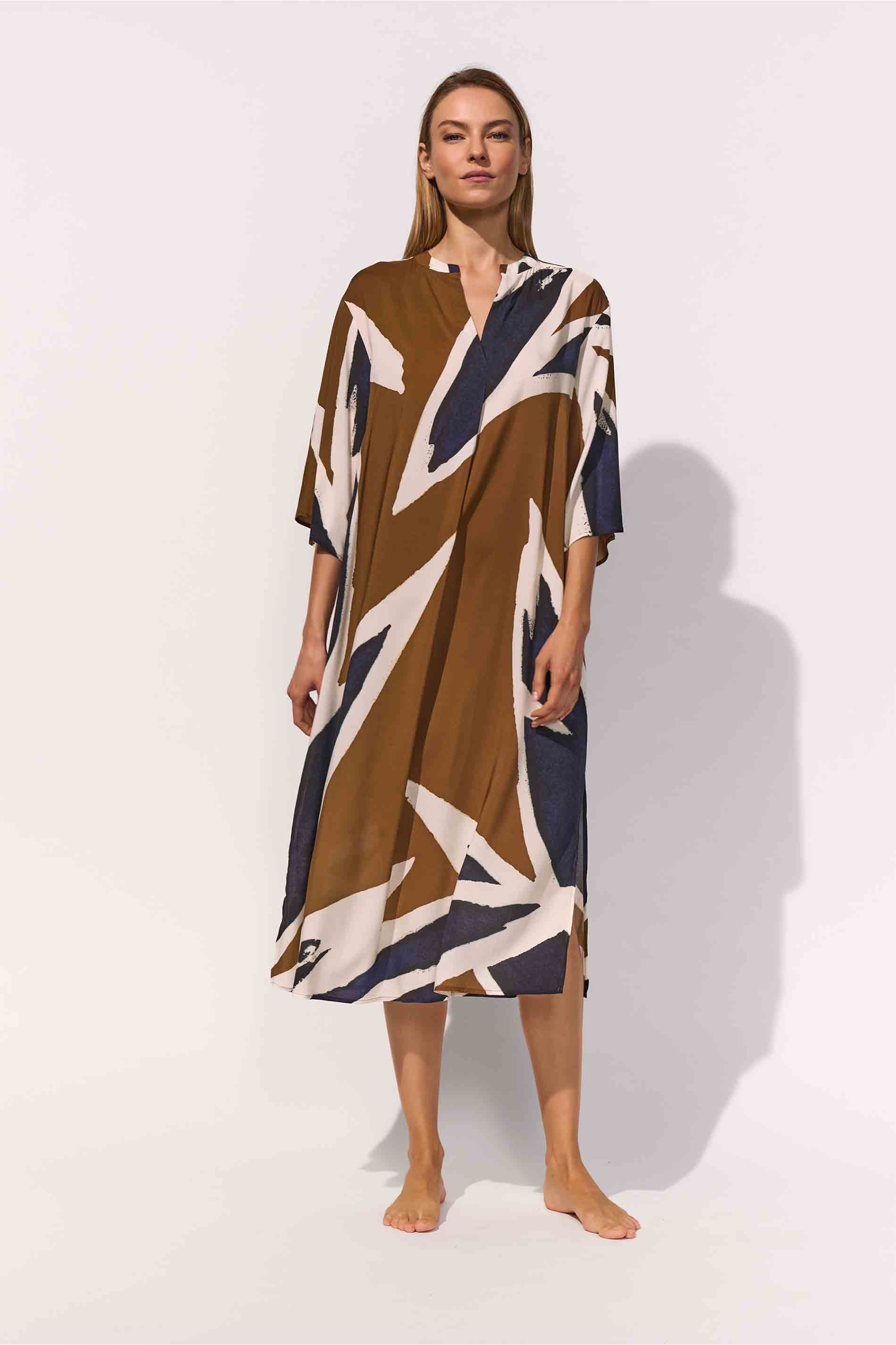 DRESS - NOCTURNE CLAY / front