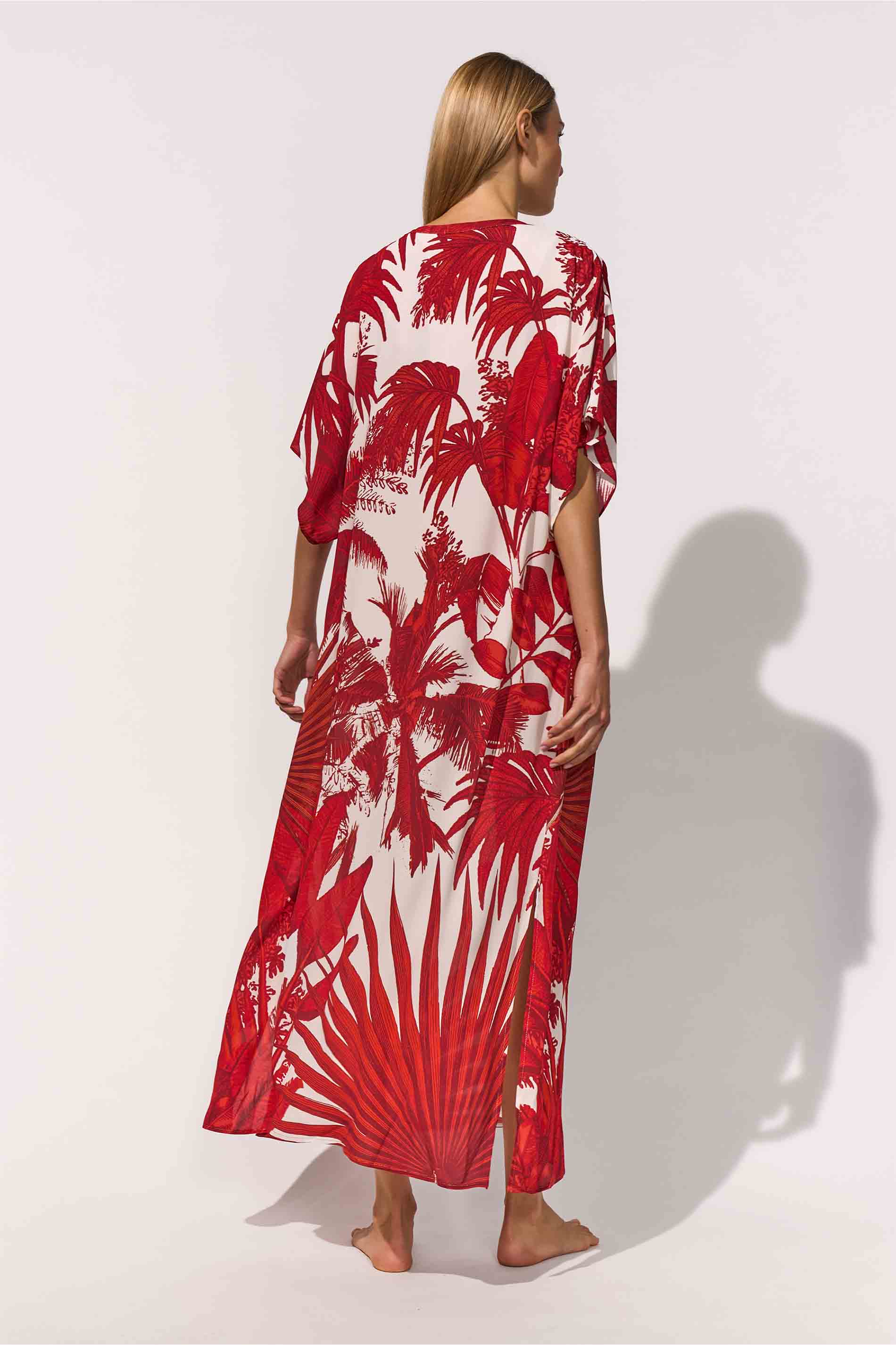 CAFTAN - CREME ROUGE / back