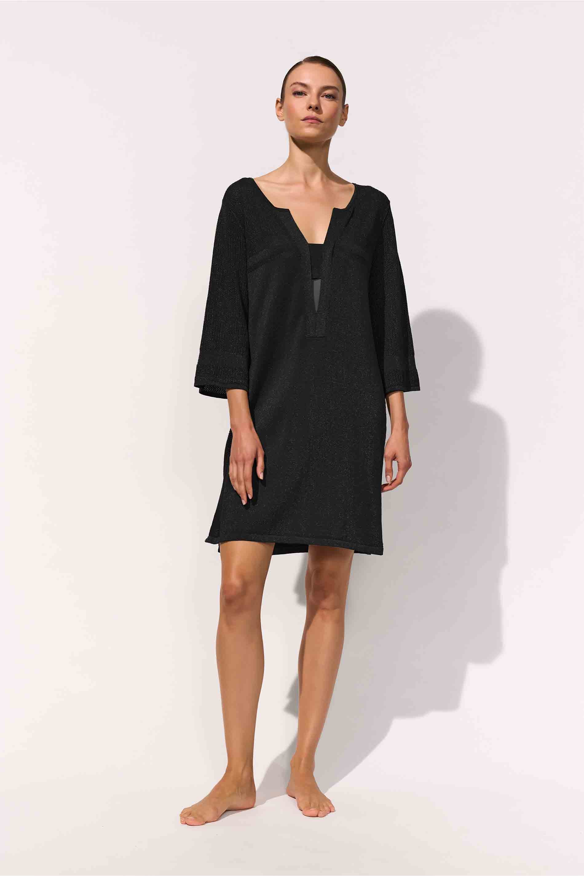 TUNIC - BLACK / front
