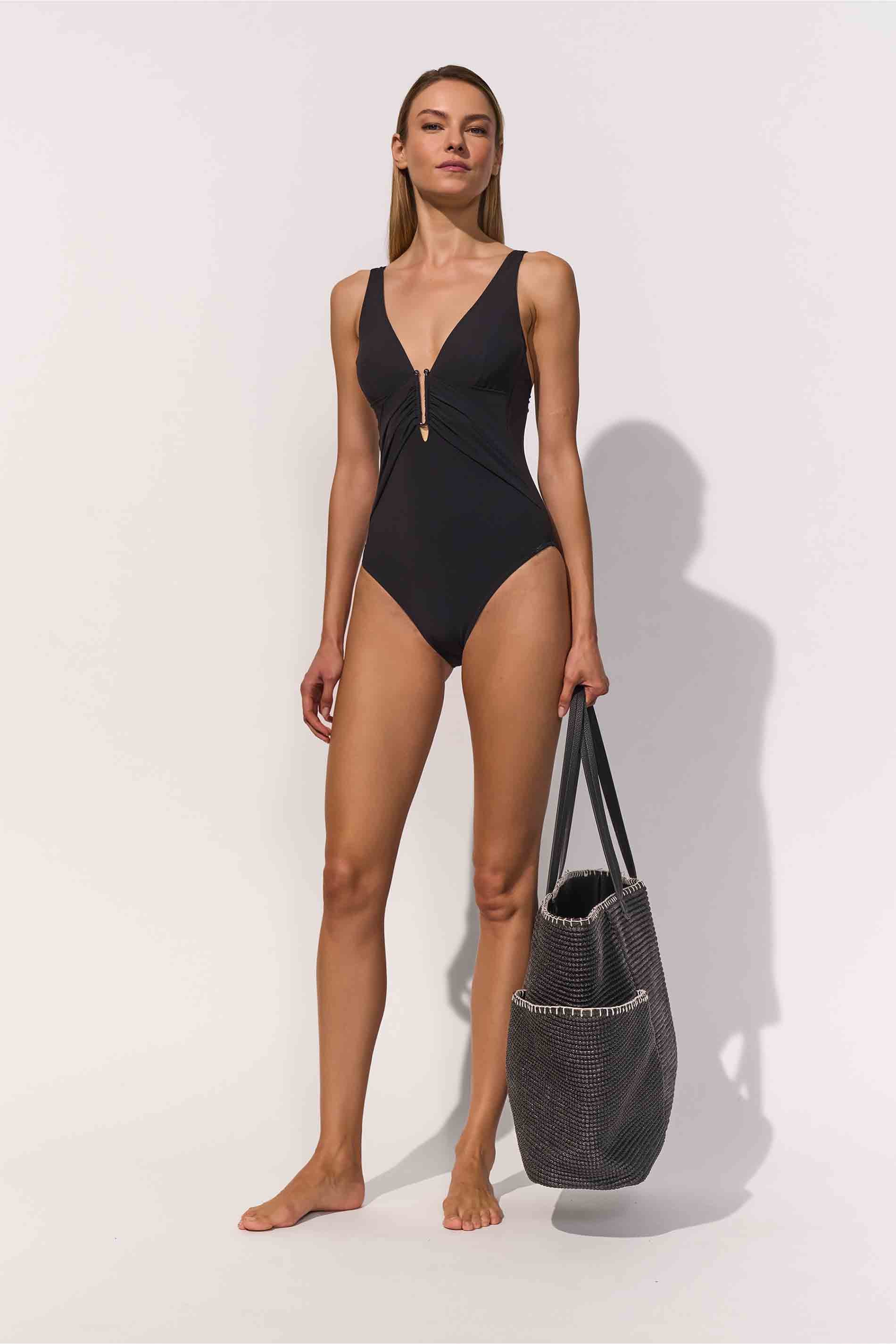 BAG - BLACK CREAM / back