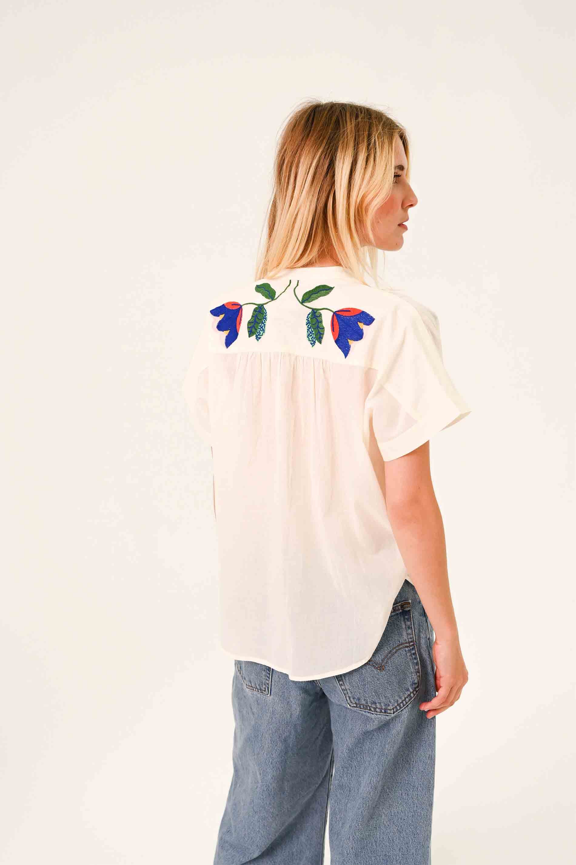 BLOUSE BRODEE - MULTICO / back