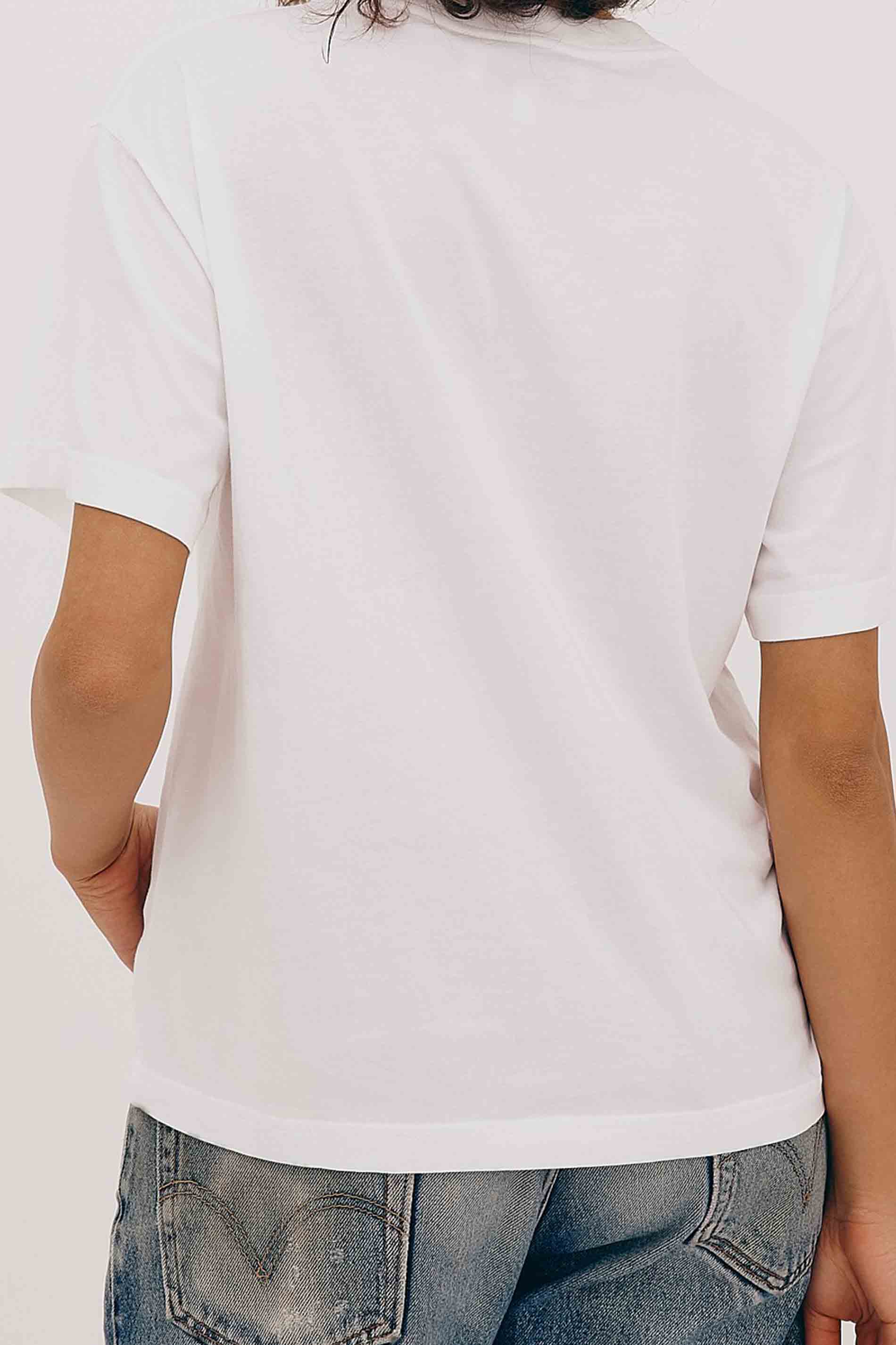 True Boxy Tee - White / back