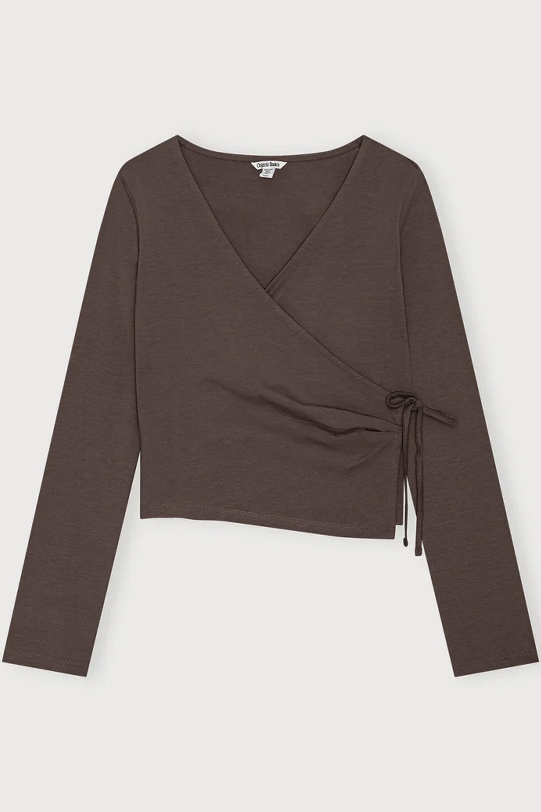 EVERYDAY WRAP TOP - truffle