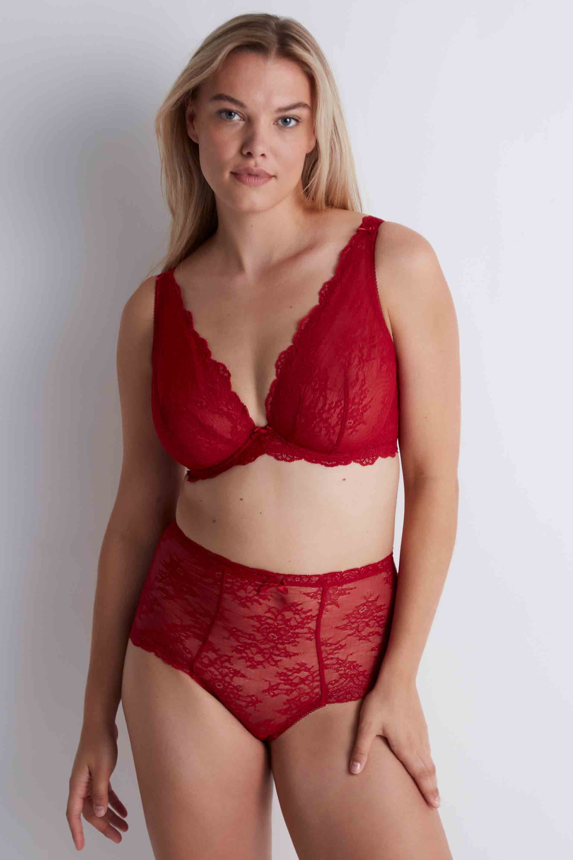 TRIANGLE BRA - IRRESISTIBLE RED / front