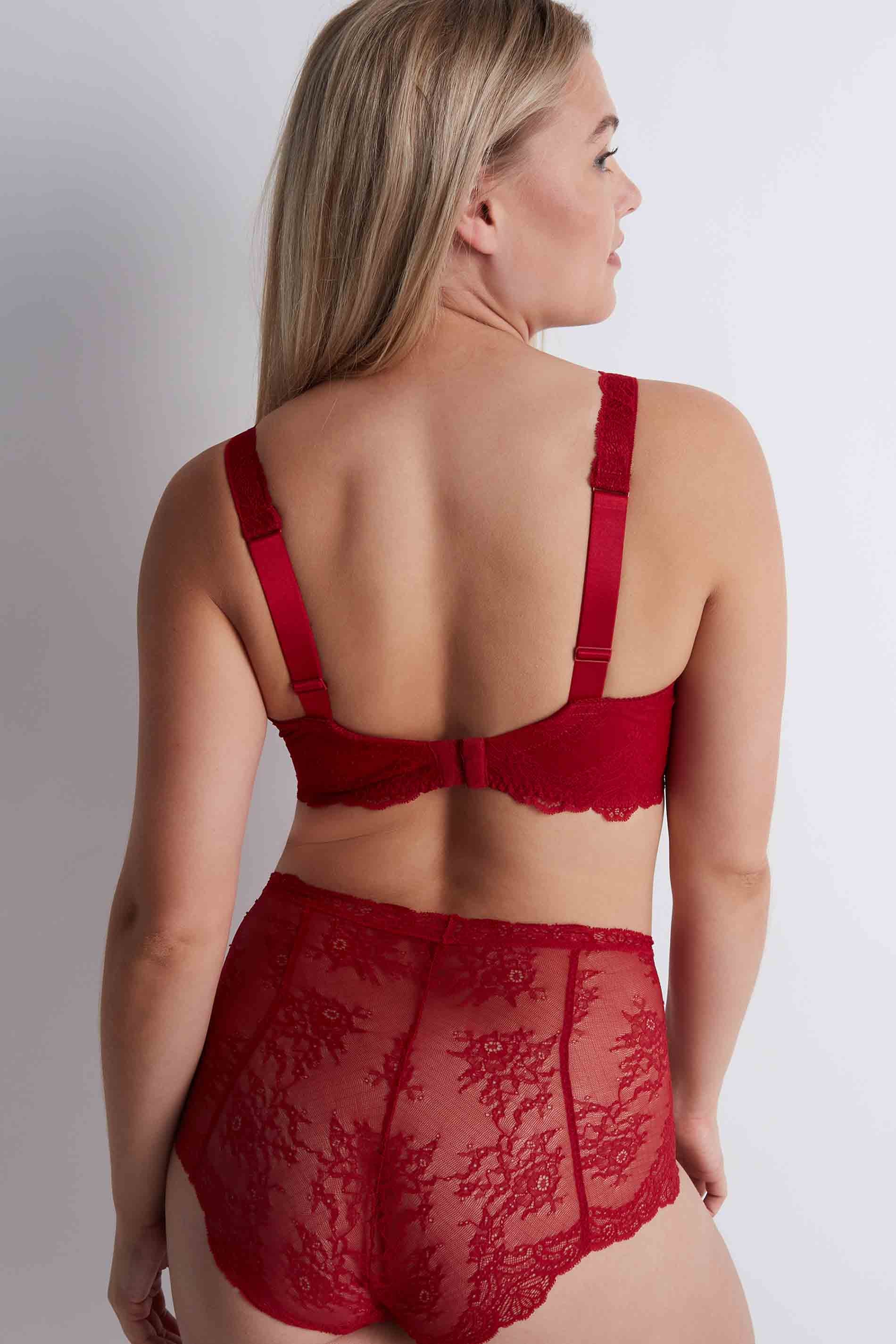 TRIANGLE BRA - IRRESISTIBLE RED / back