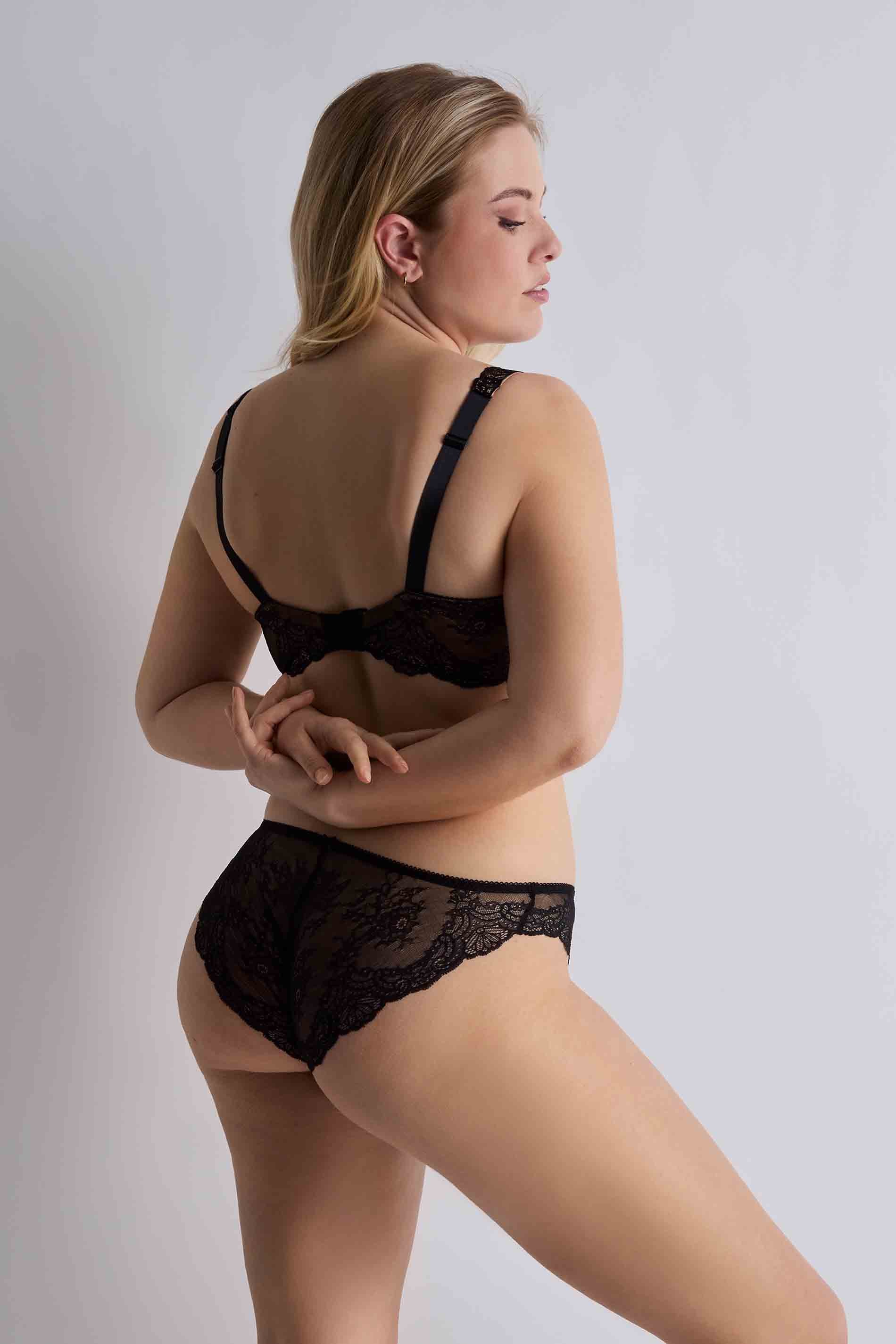 TRIANGLE BRA - NOIR / back