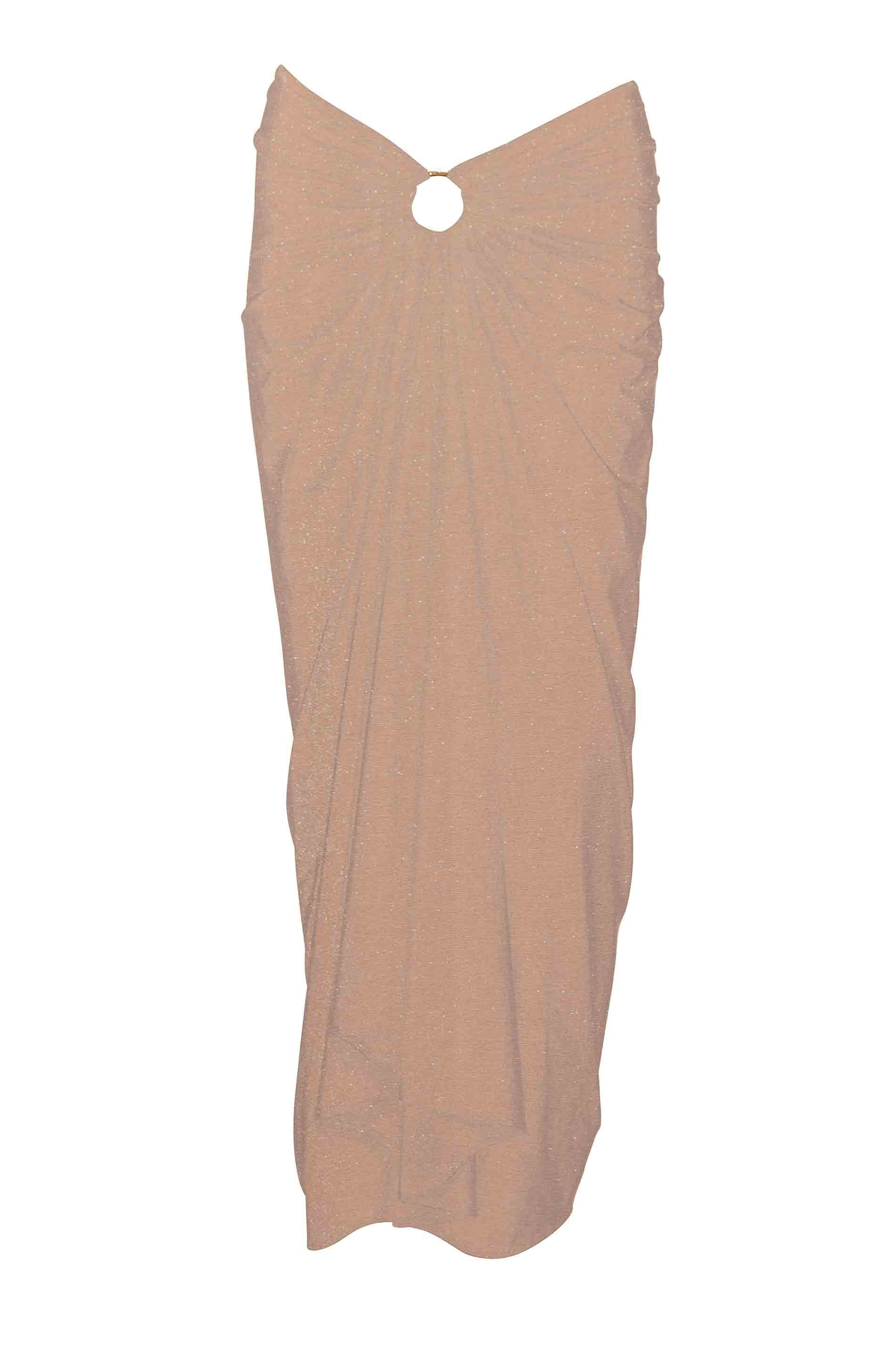 Pareo with goldring - sand gold / fs