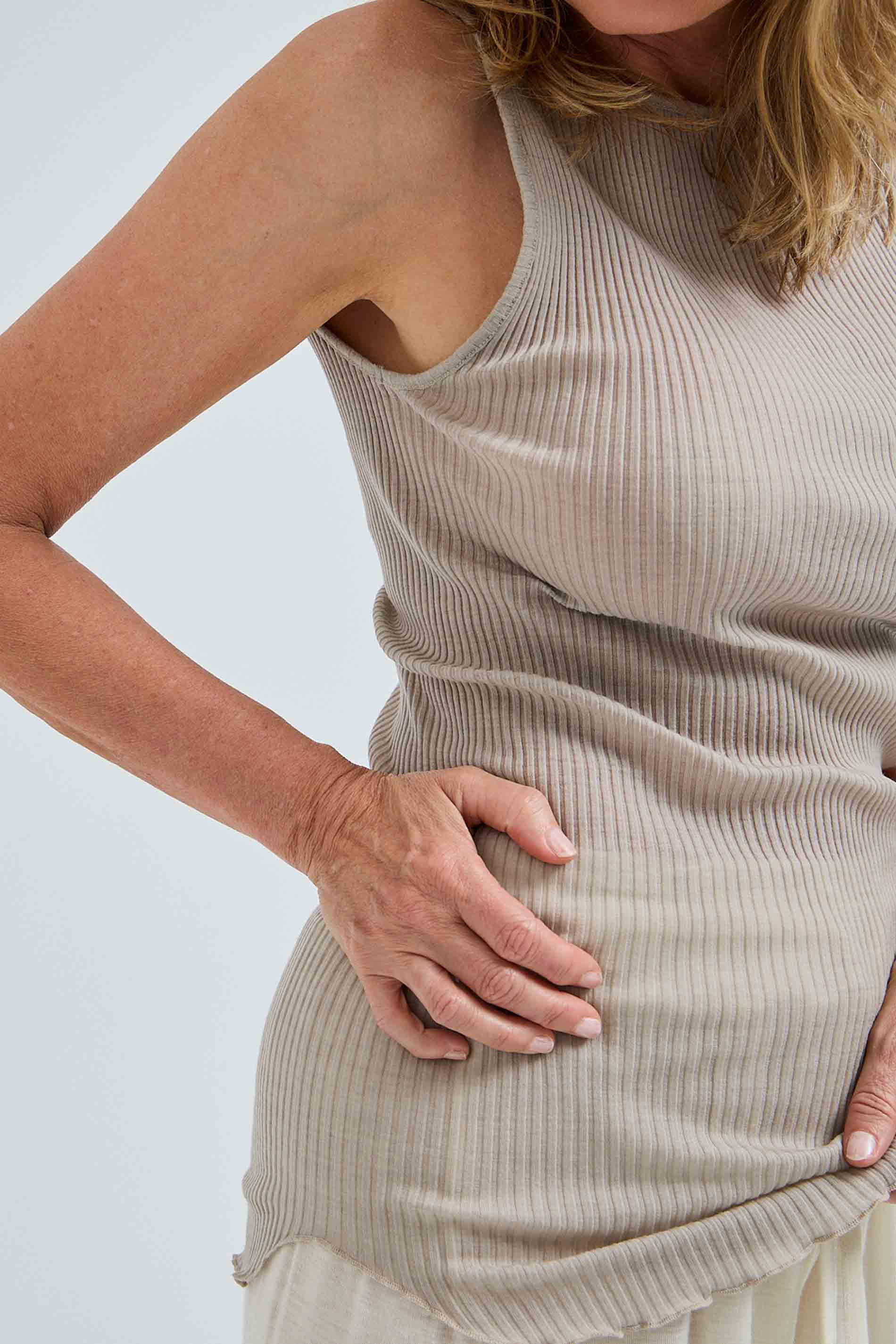 Strap Top Fresco - beige