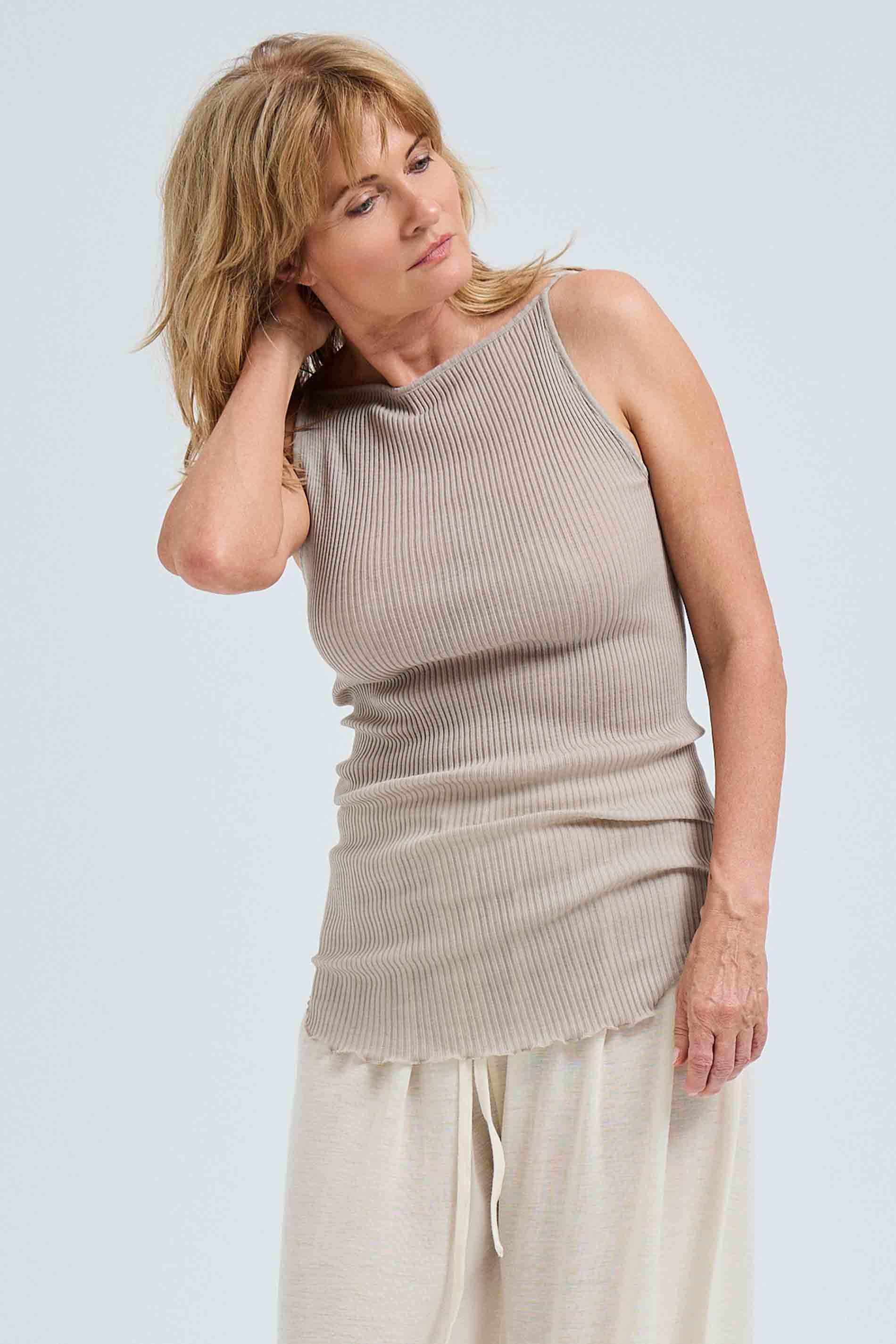 Strap Top Fresco - beige