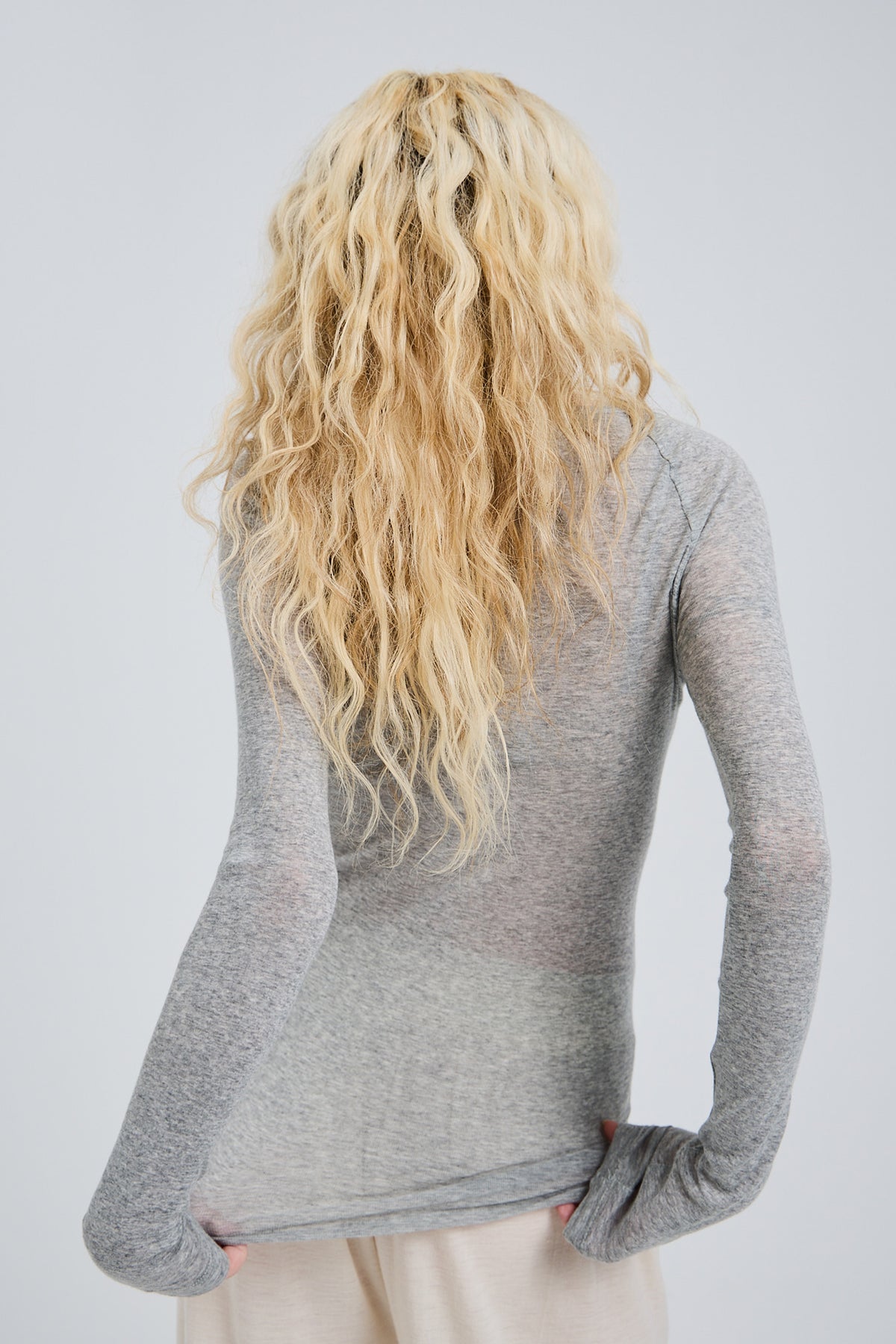 L/S T-Shirt Elvira - grey melange