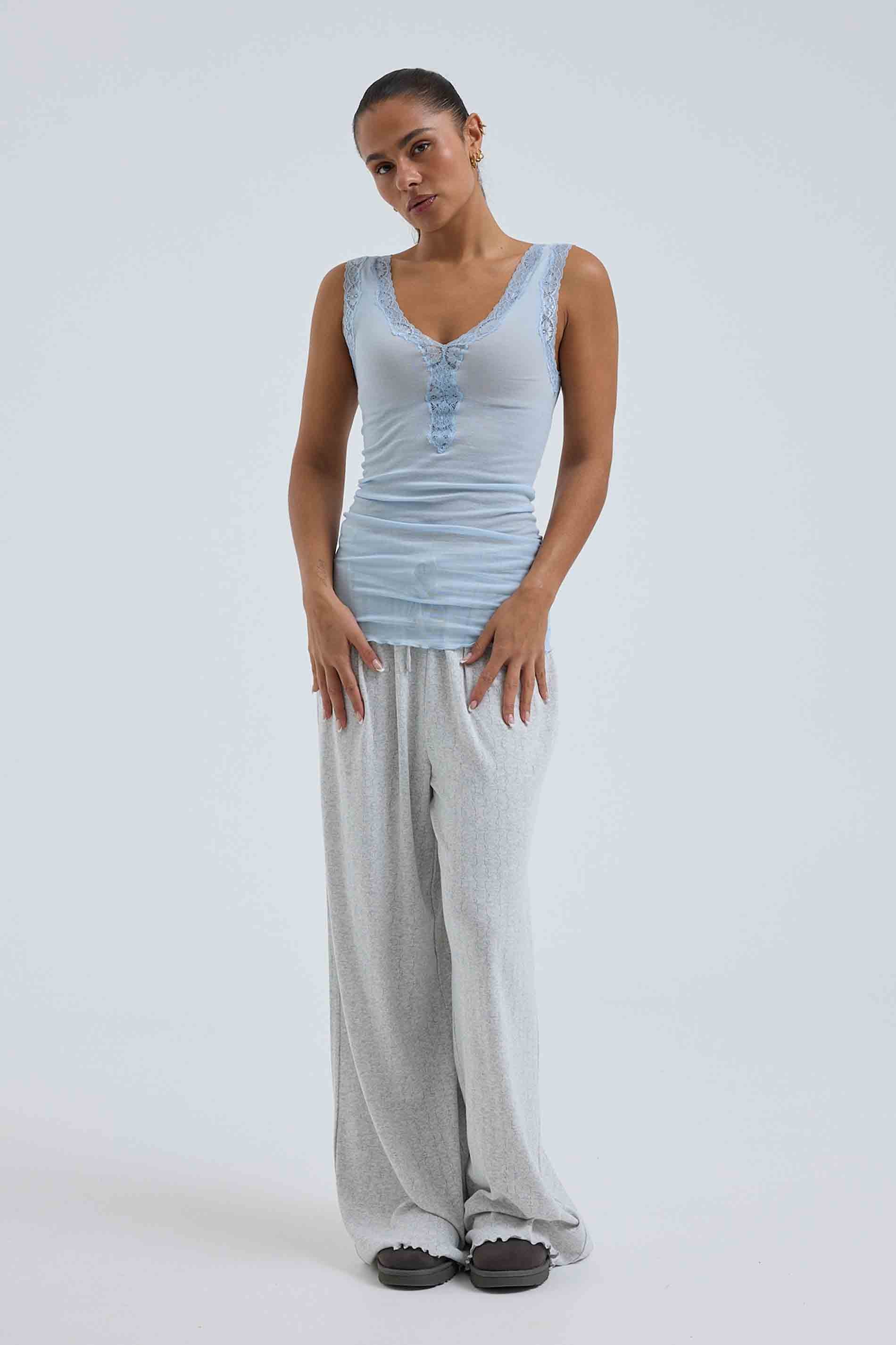 Tank Top Lacey - Hazy Sky / detail02