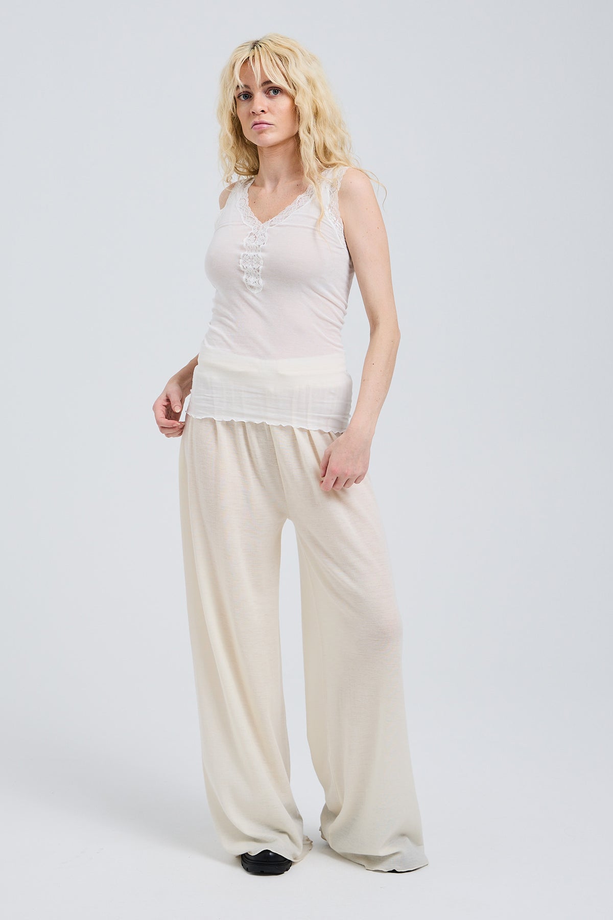 Tank Top Lacey - off-white