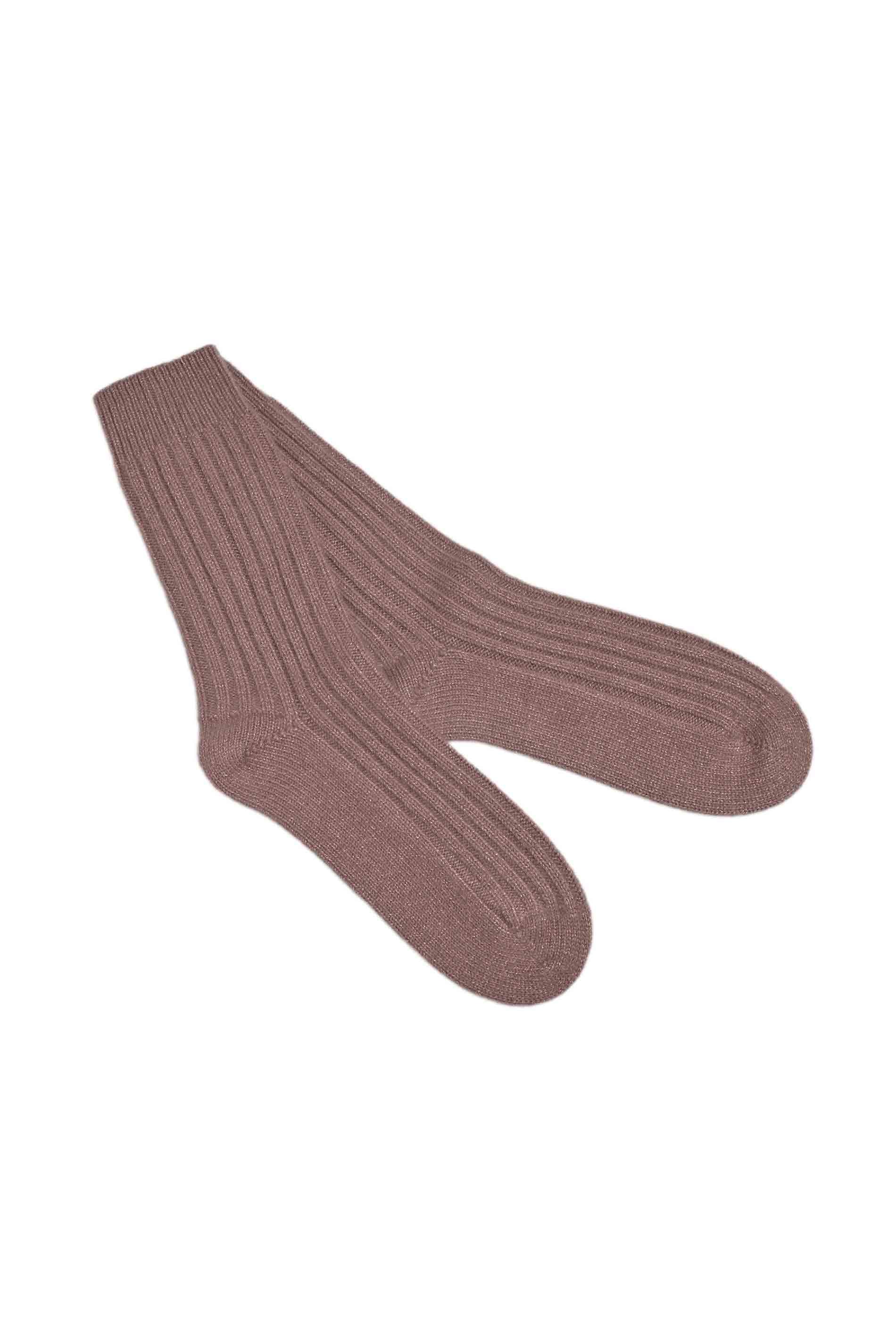 Socken Blair Lurex - earth / front