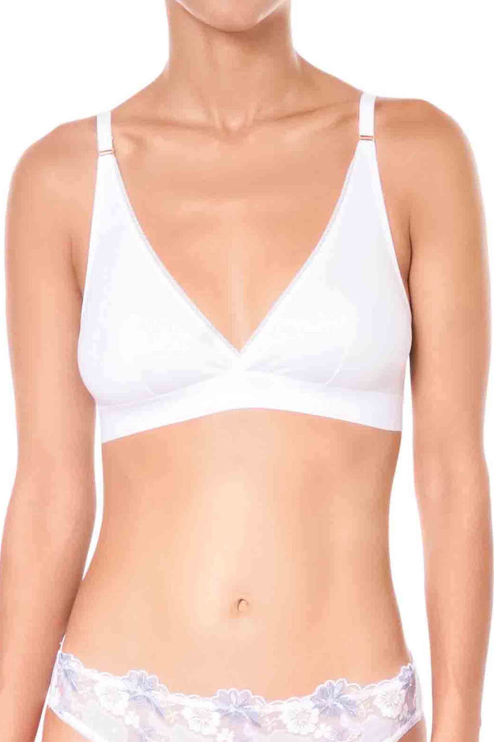Sweet Modal Bralette - floral white / front